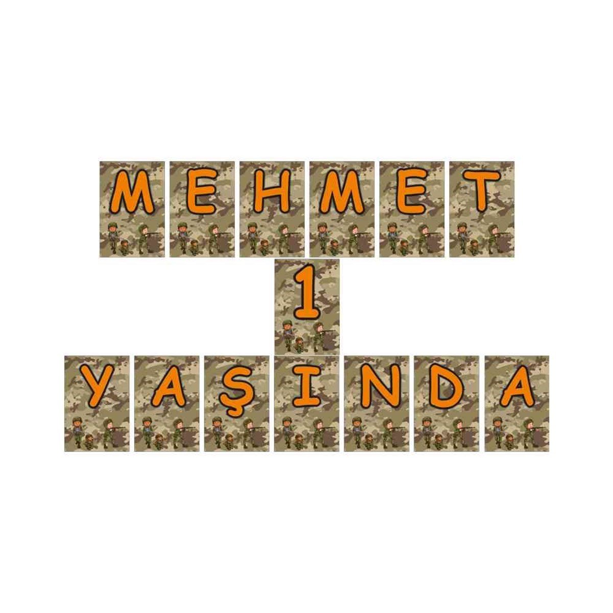 Asker Konsept Harf Banner 