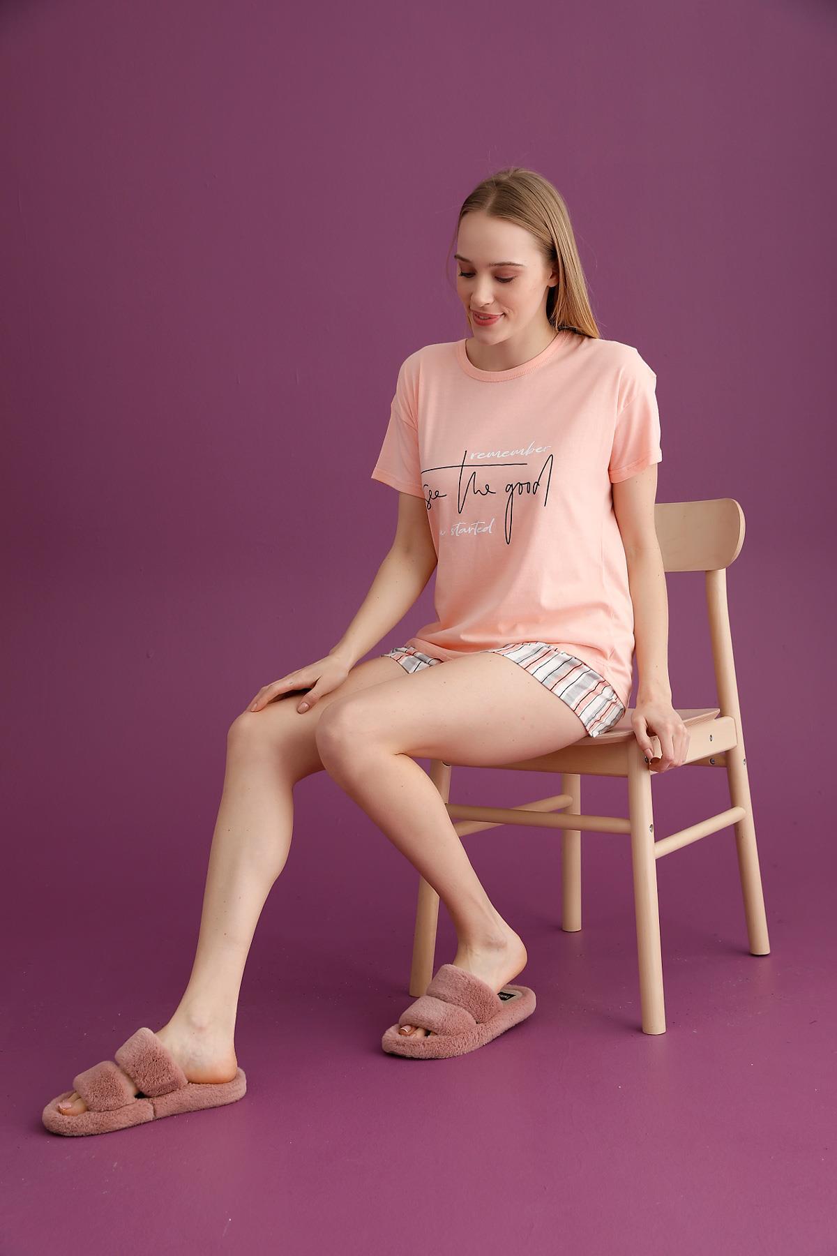 Bayan Good Şortlu Pijama Takımı (2301-12)