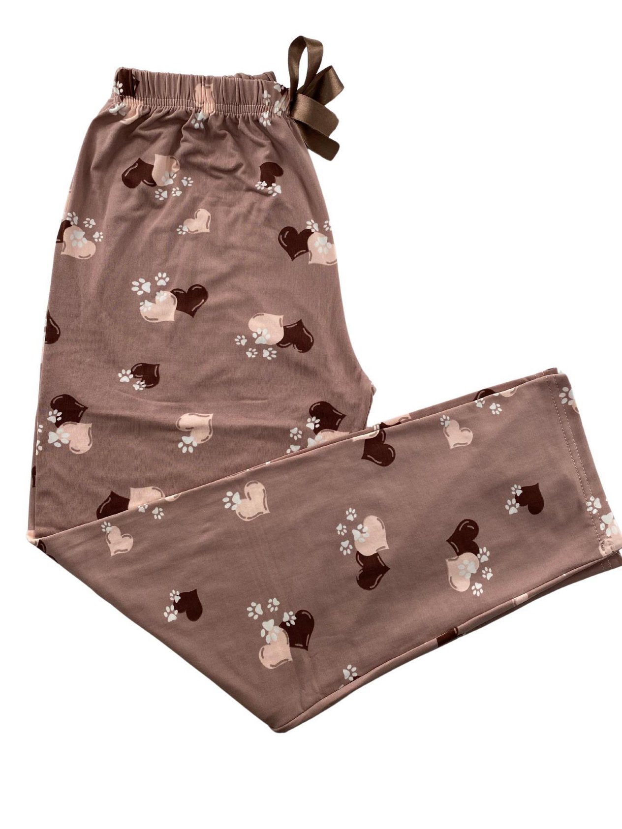 Kadın Köpek Patili Kalp Desenli Pijama Altı Milan-10500