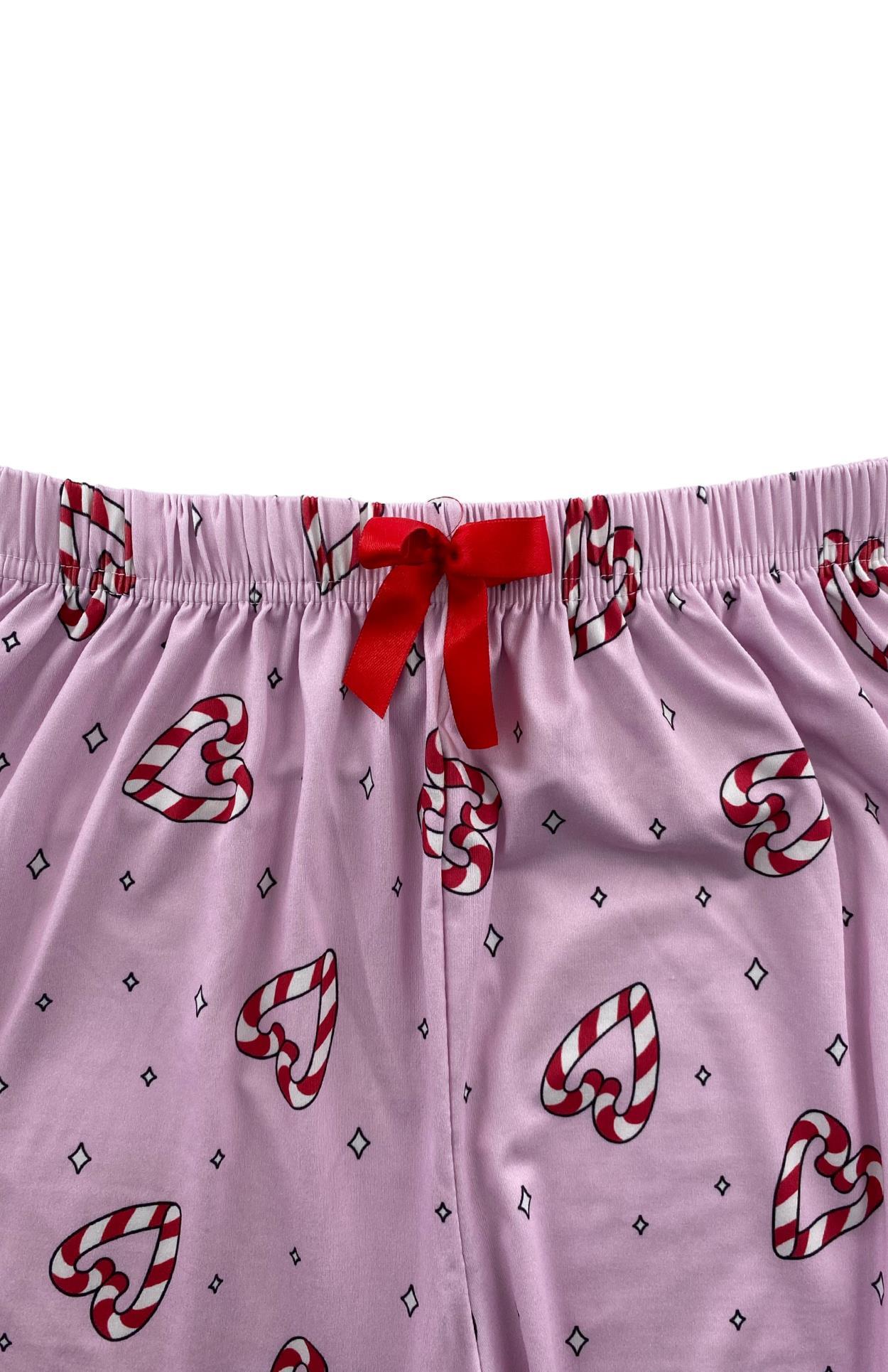 Kadın Şeker Kalpli Pijama Altı Milan-10500
