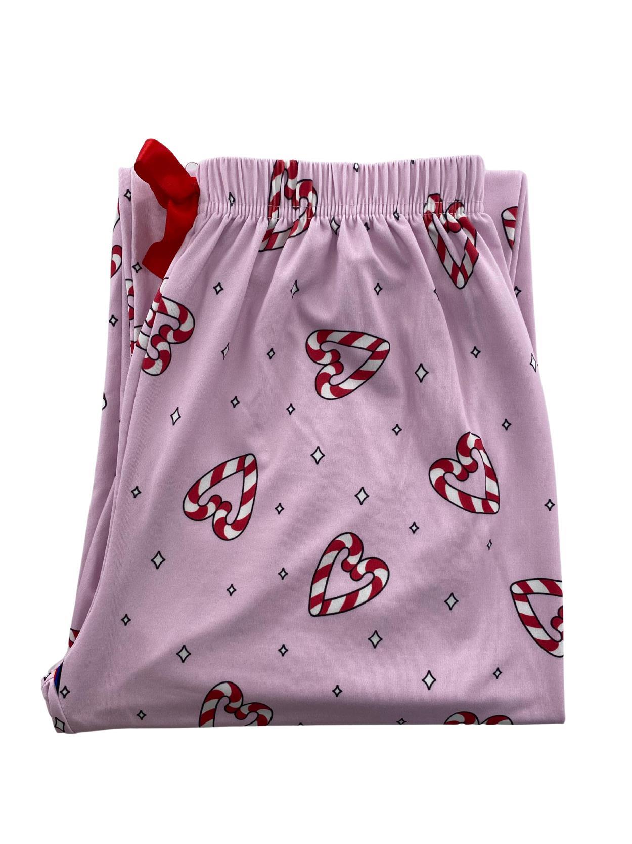 Kadın Şeker Kalpli Pijama Altı Milan-10500