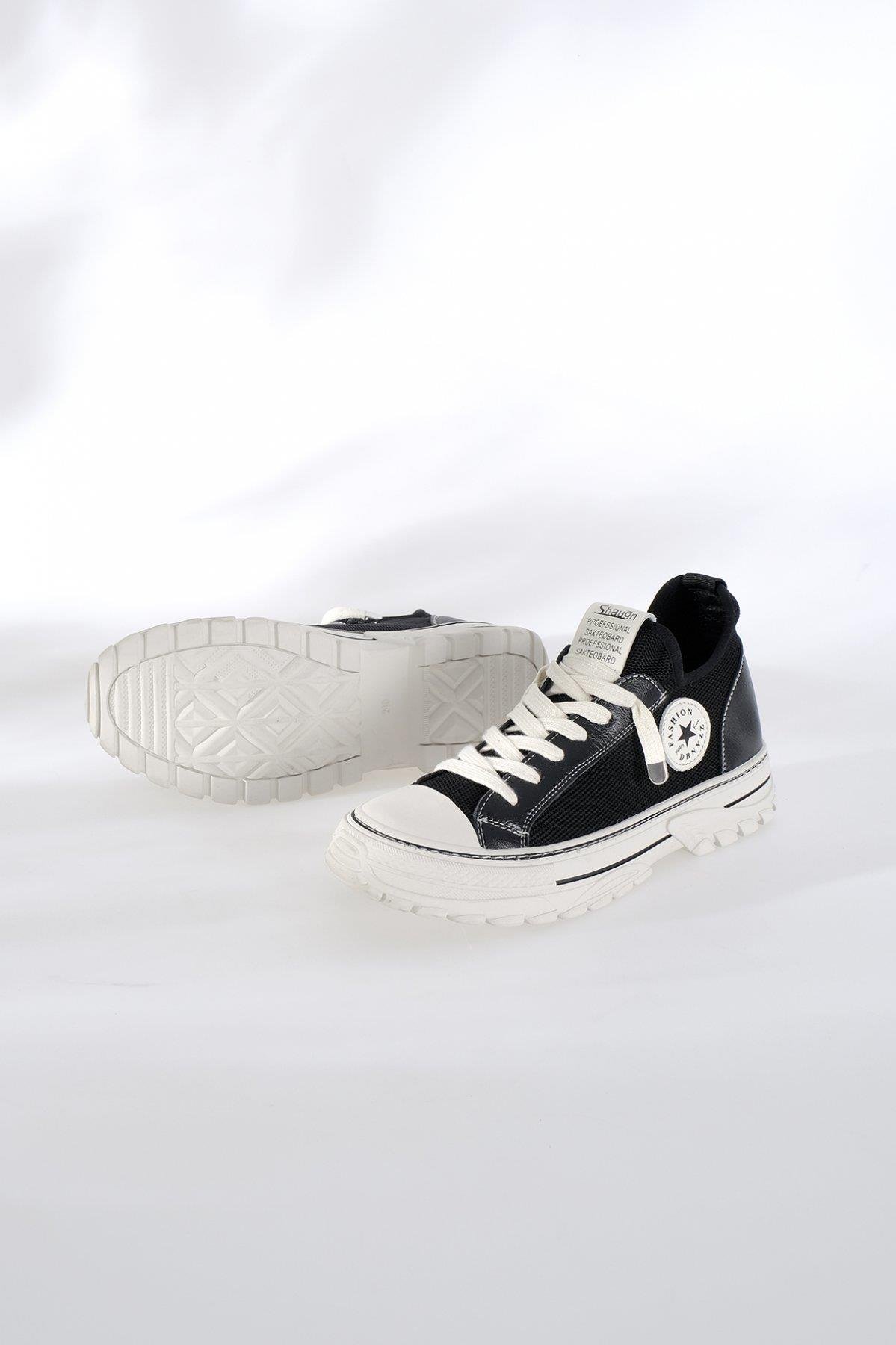 Kadın Kalın Taban Converse Siyah