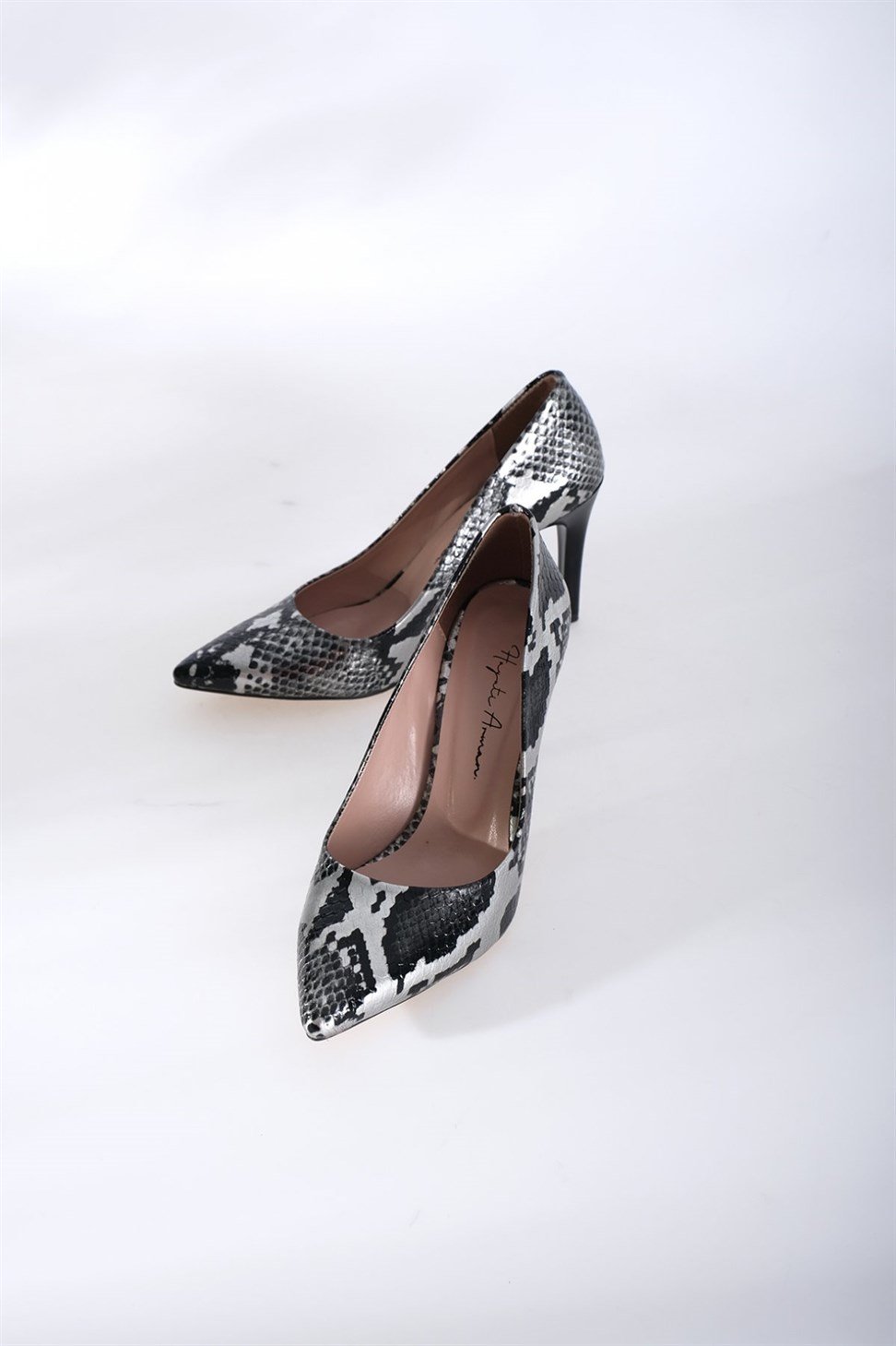 Kadın Stiletto YILAN GRİ
