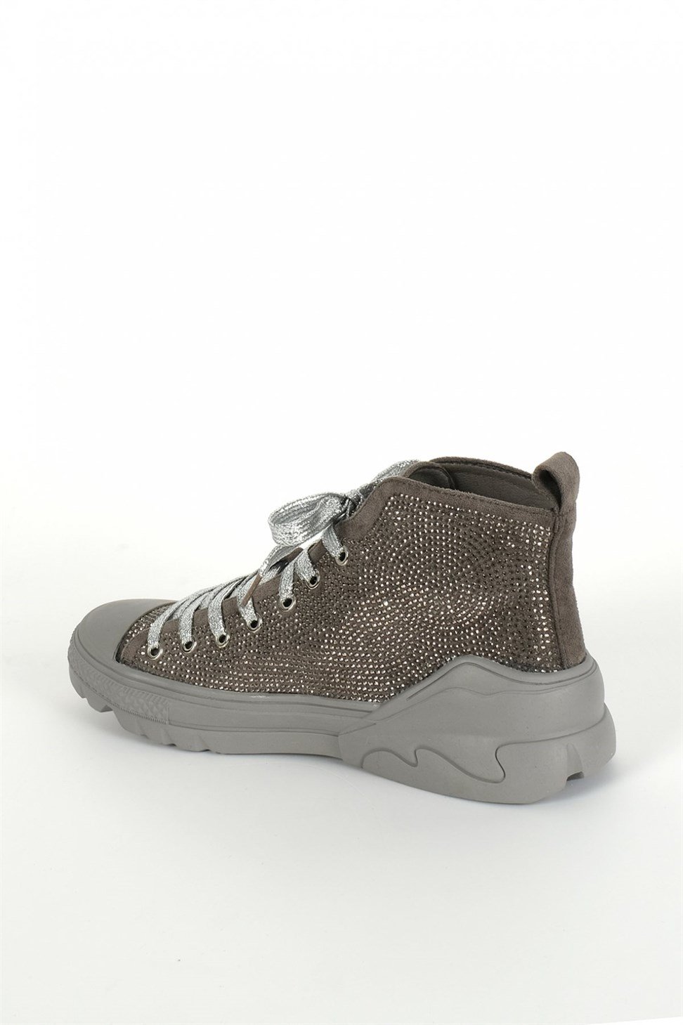 Kadın Taşlı Spor Ayakkabı & Sneakers GRİ
