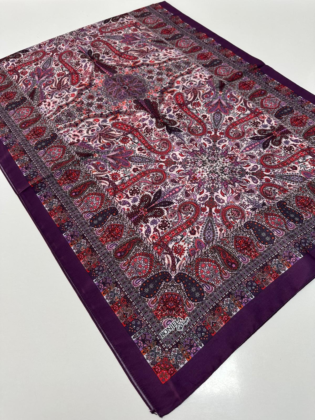 Bonjela Soft Pamuklu Şal Etro Desen LBS1618
