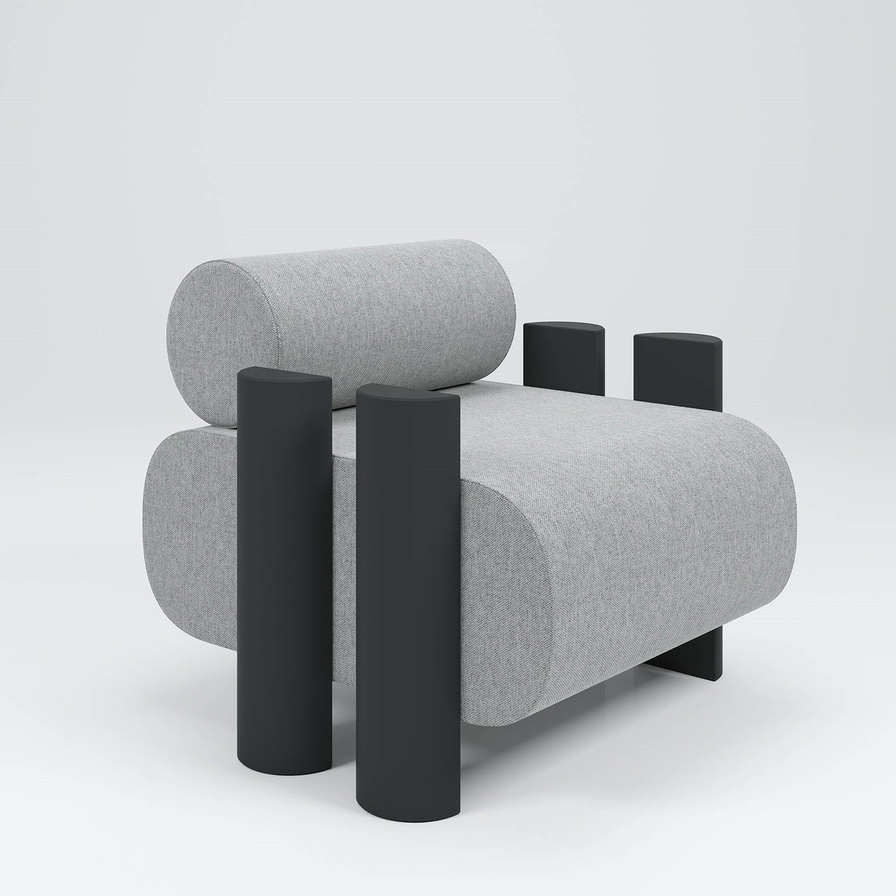 Black Billet Armchair