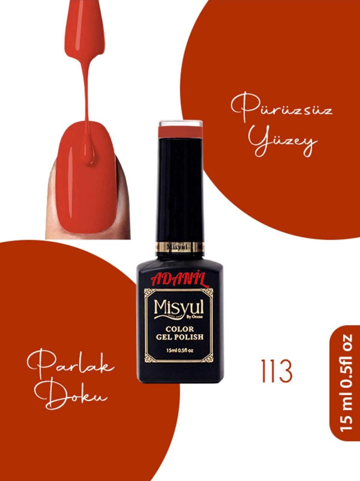 Adanil 15 ml Misyul Profesyonel Kalıcı Oje Mis-113 - ADANİL-MİSYUL-PRO-KALICI-OJE-MİS-113