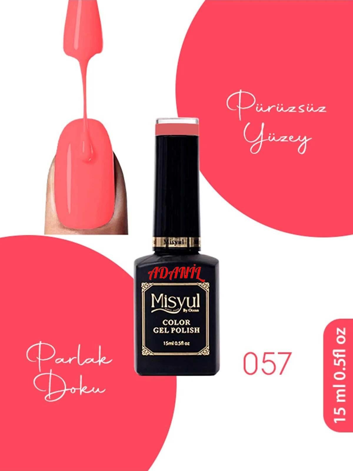 Adanil 15 ml Misyul Profesyonel Kalıcı Oje Mis-057 - ADANİL-MİSYUL-PRO-KALICI-OJE-MİS-057