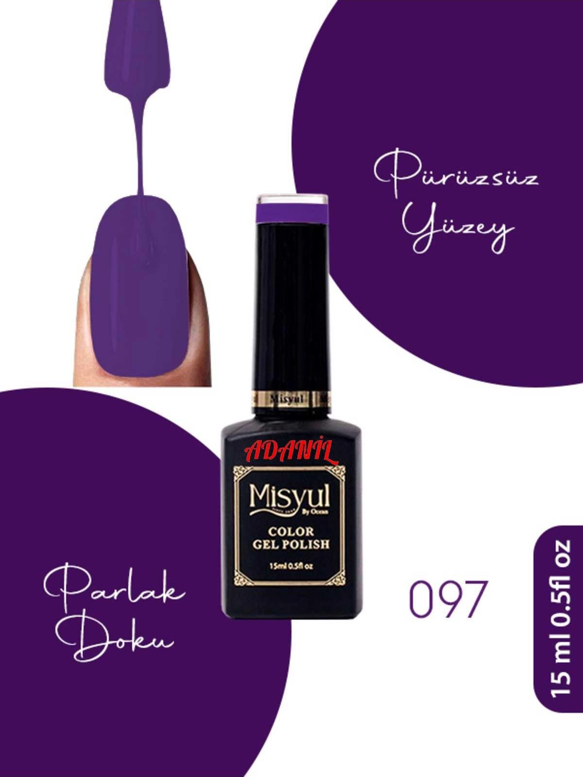 Adanil 15 ml Misyul Profesyonel Kalıcı Oje Mis-097 - ADANİL-MİSYUL-PRO-KALICI-OJE-MİS-097