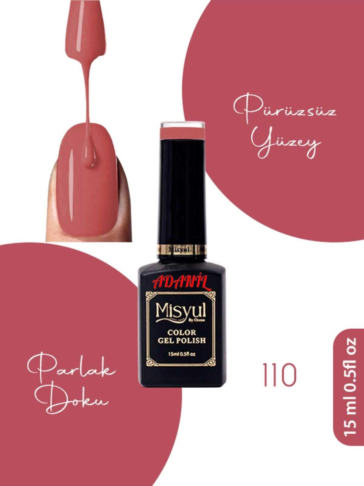 Adanil 15 ml Misyul Profesyonel Kalıcı Oje Mis-110 - ADANİL-MİSYUL-PRO-KALICI-OJE-MİS-110