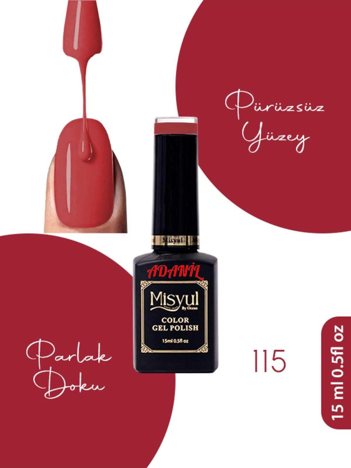 Adanil 15 ml Misyul Profesyonel Kalıcı Oje Mis-115 - ADANİL-MİSYUL-PRO-KALICI-OJE-MİS-115