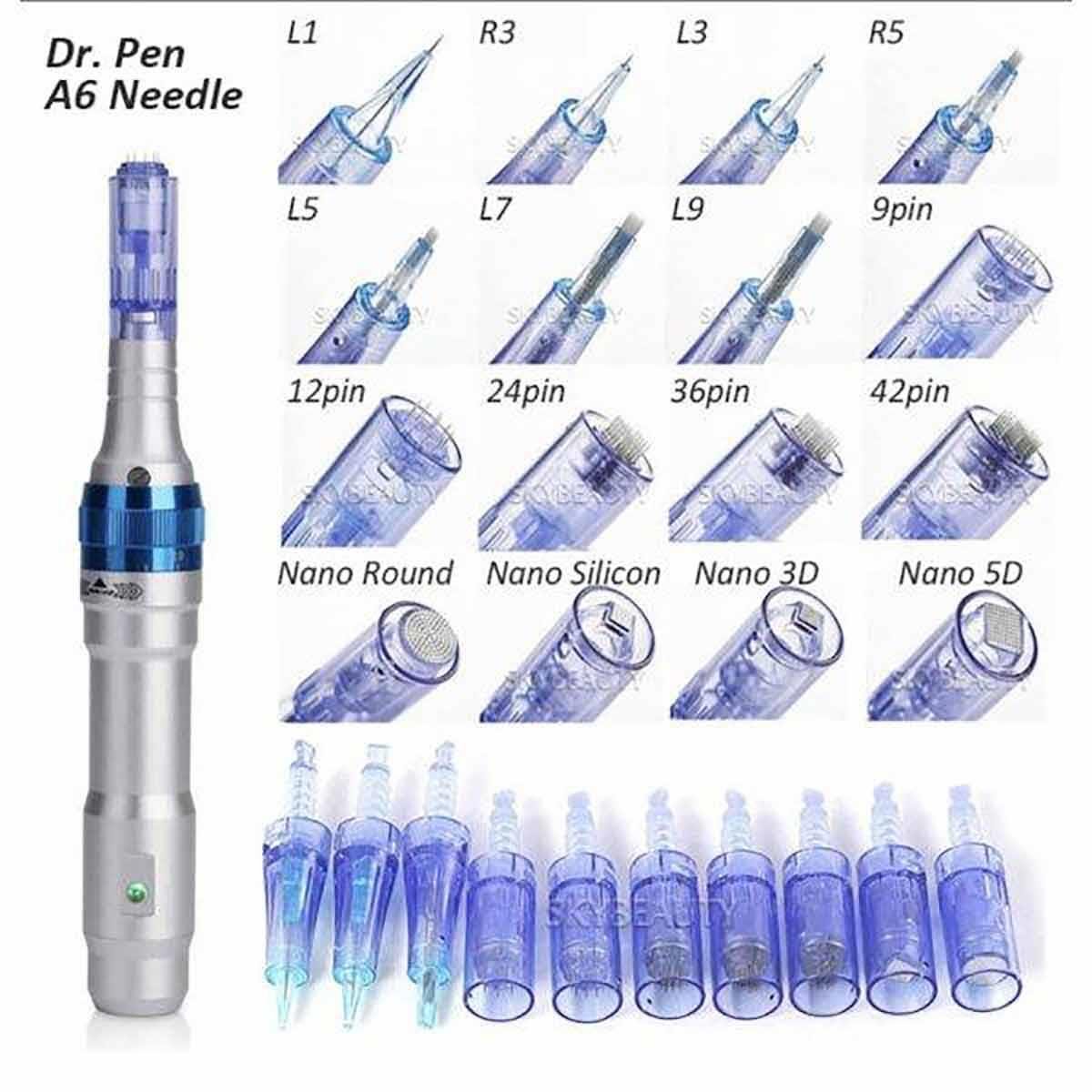 ADANİL DR. PEN 36 PİN DERMAPEN İĞNESİ ORİJİNAL DERMAPEN İĞNE KARTUŞU SOKETLİ 1 ADET - ADANİL-DR-PEN-36P-1-ADET