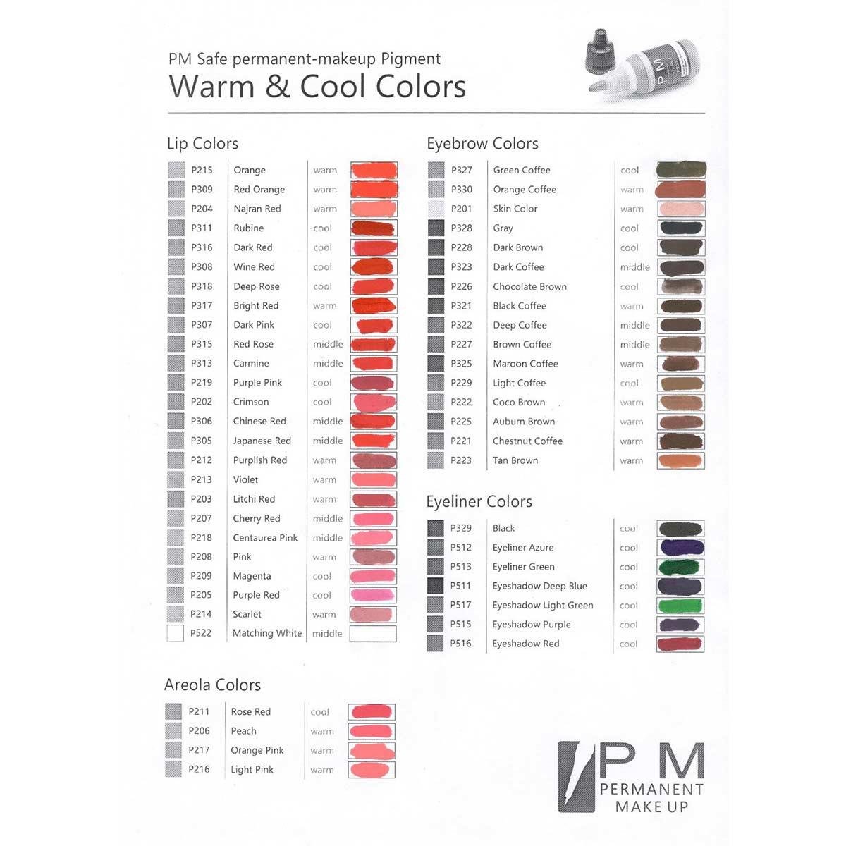 Permanent Makeup Siyah Kalıcı Makyaj Pigmenti PM 329 Black - PM-329-BLACK