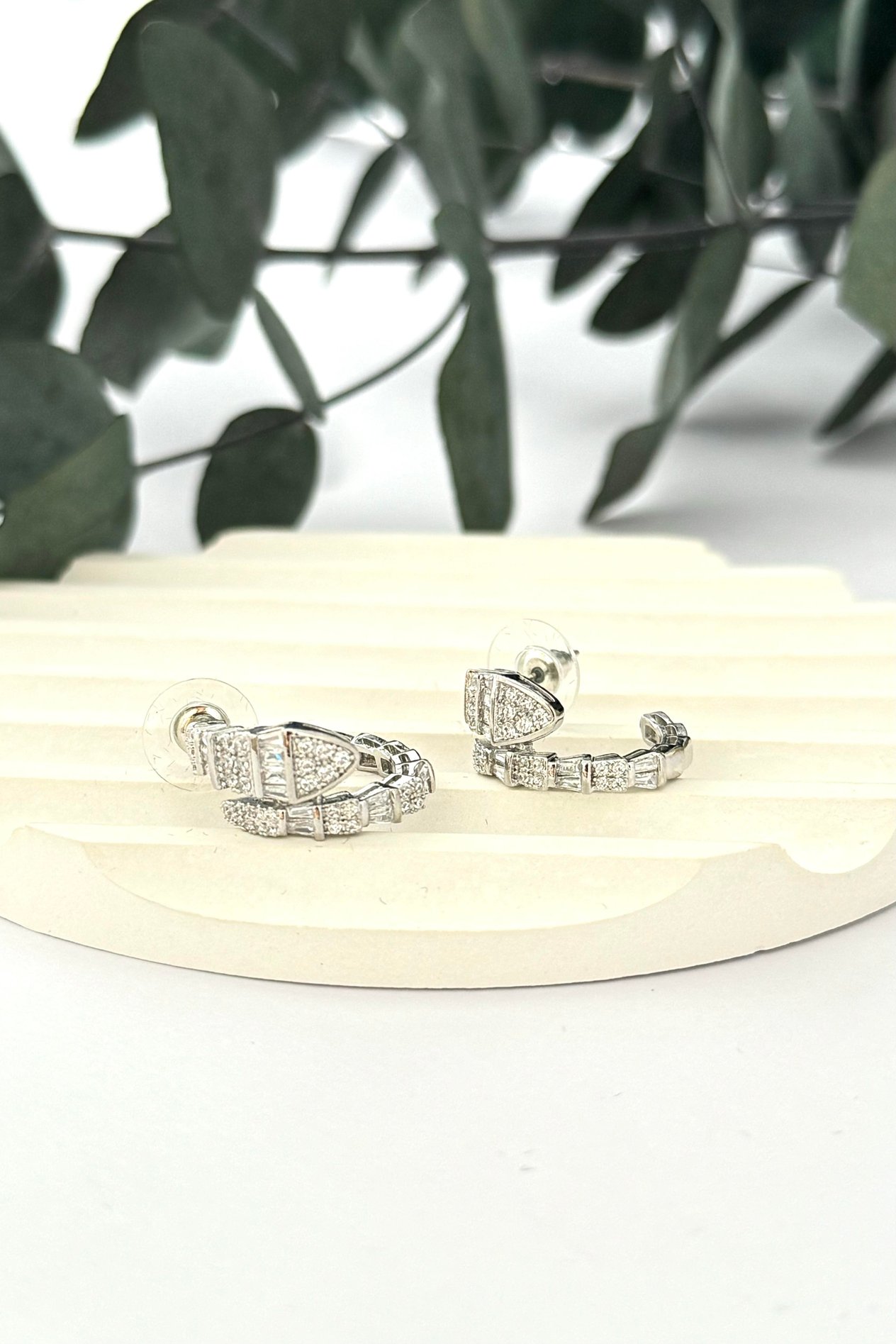 Snake Zircon Küpe