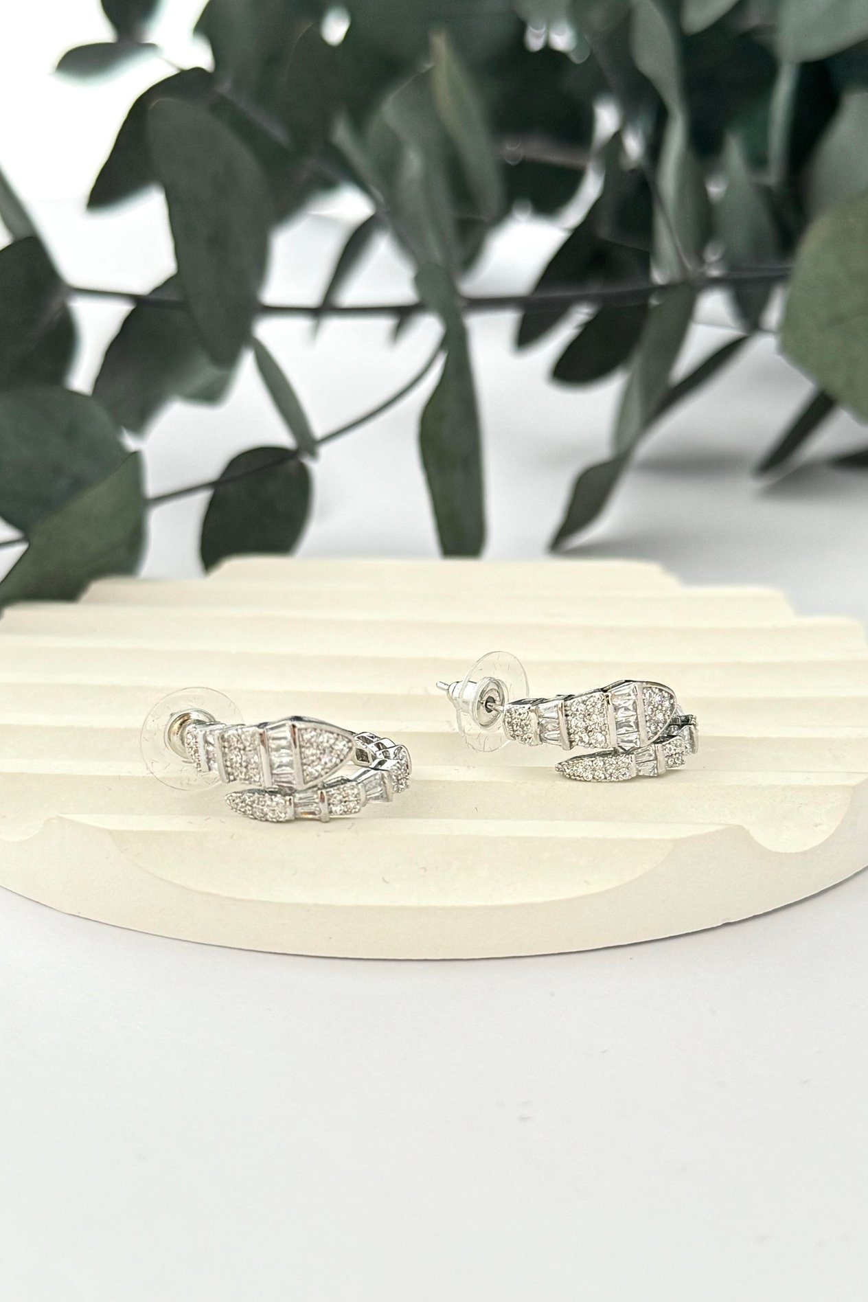 Snake Zircon Küpe