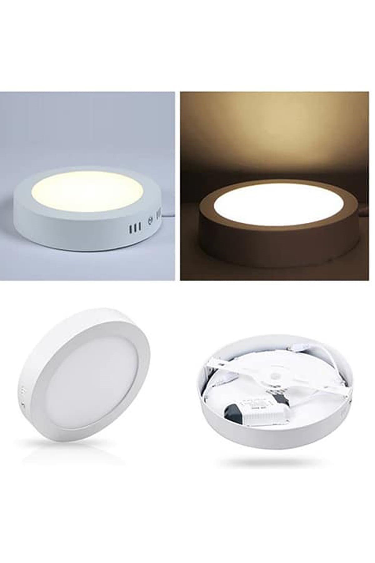 30W SIVA ÜSTÜ LED PANEL(YUVARLAK)(BEYAZ) 6400K 30 CM CT 5273