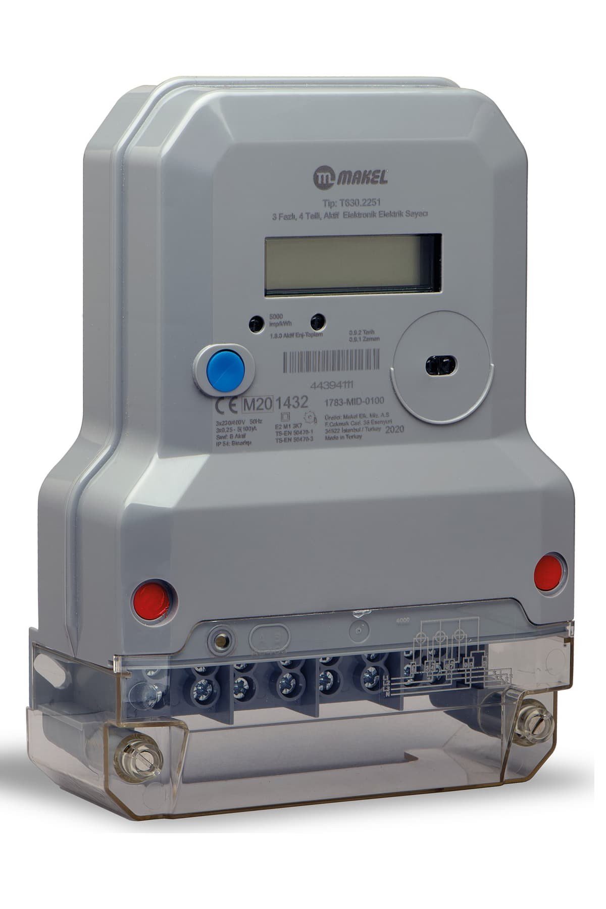 Makel 3 Fazlı Elektronik Elektrik Sayacı - Trifaze Elektrik Sayacı | Aydınlatmacım|Elektrik Sayaçları|MAKEL|T630