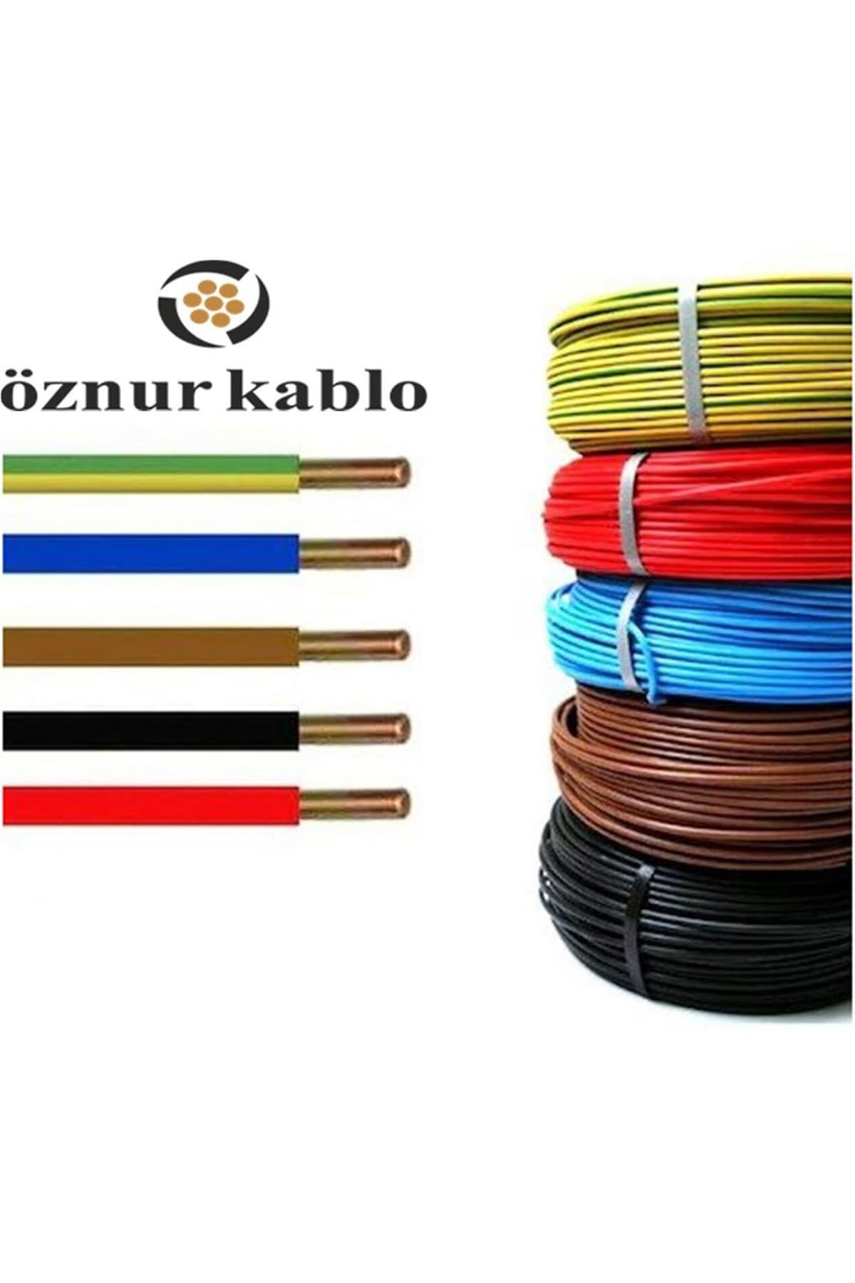 Öznur 6 Mm Nya Elektrik Kablosu Siyah  100 Metre |Aydınlatmacım|Elektrik Kabloları|ÖZNUR|CKR-K048