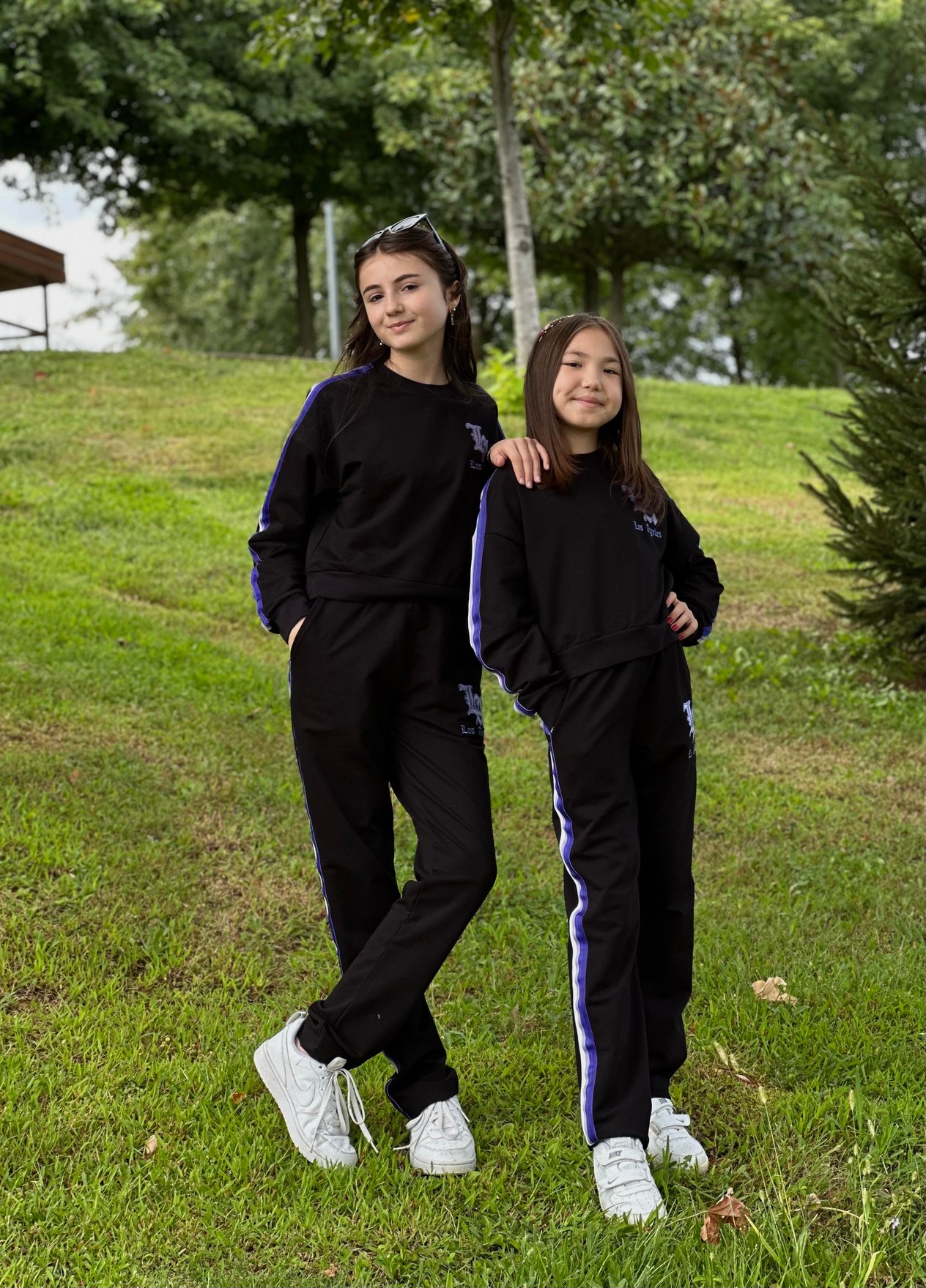 TOMMY LİFE ŞERİTLİ SİYAH EŞOFMAN TAKIMI