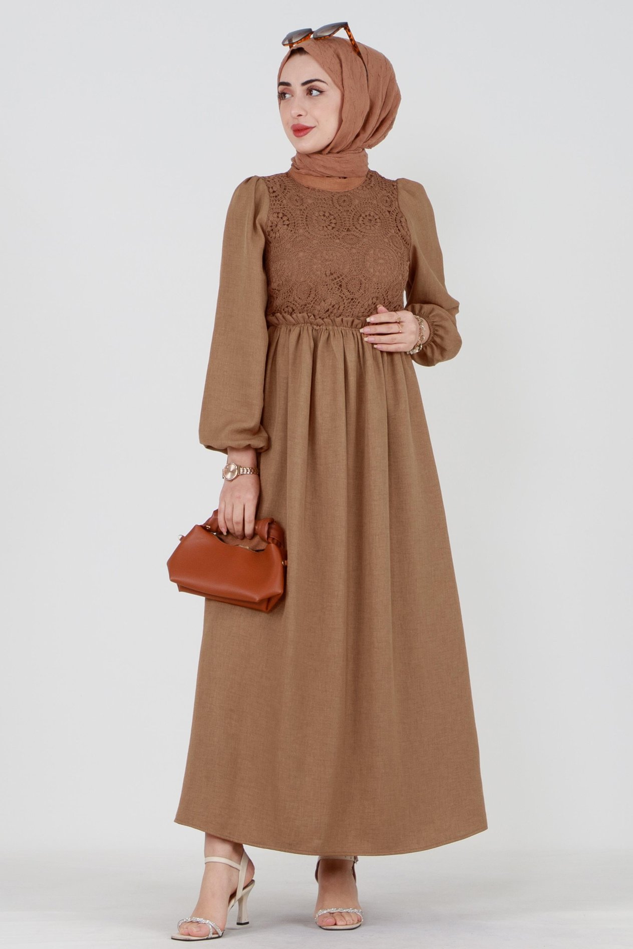 Firuze Elbise-Camel