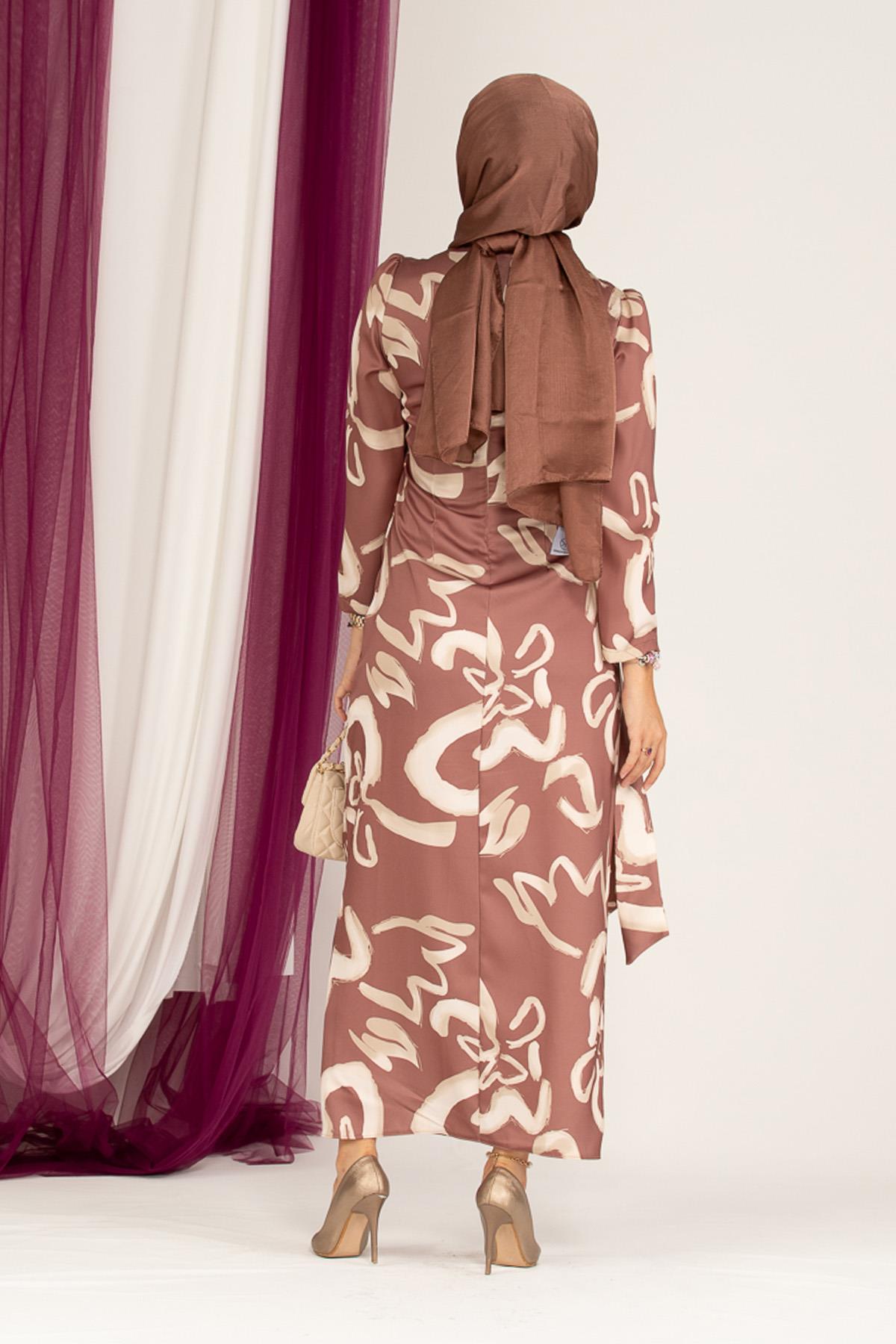 Masal abiye-Kahverengi