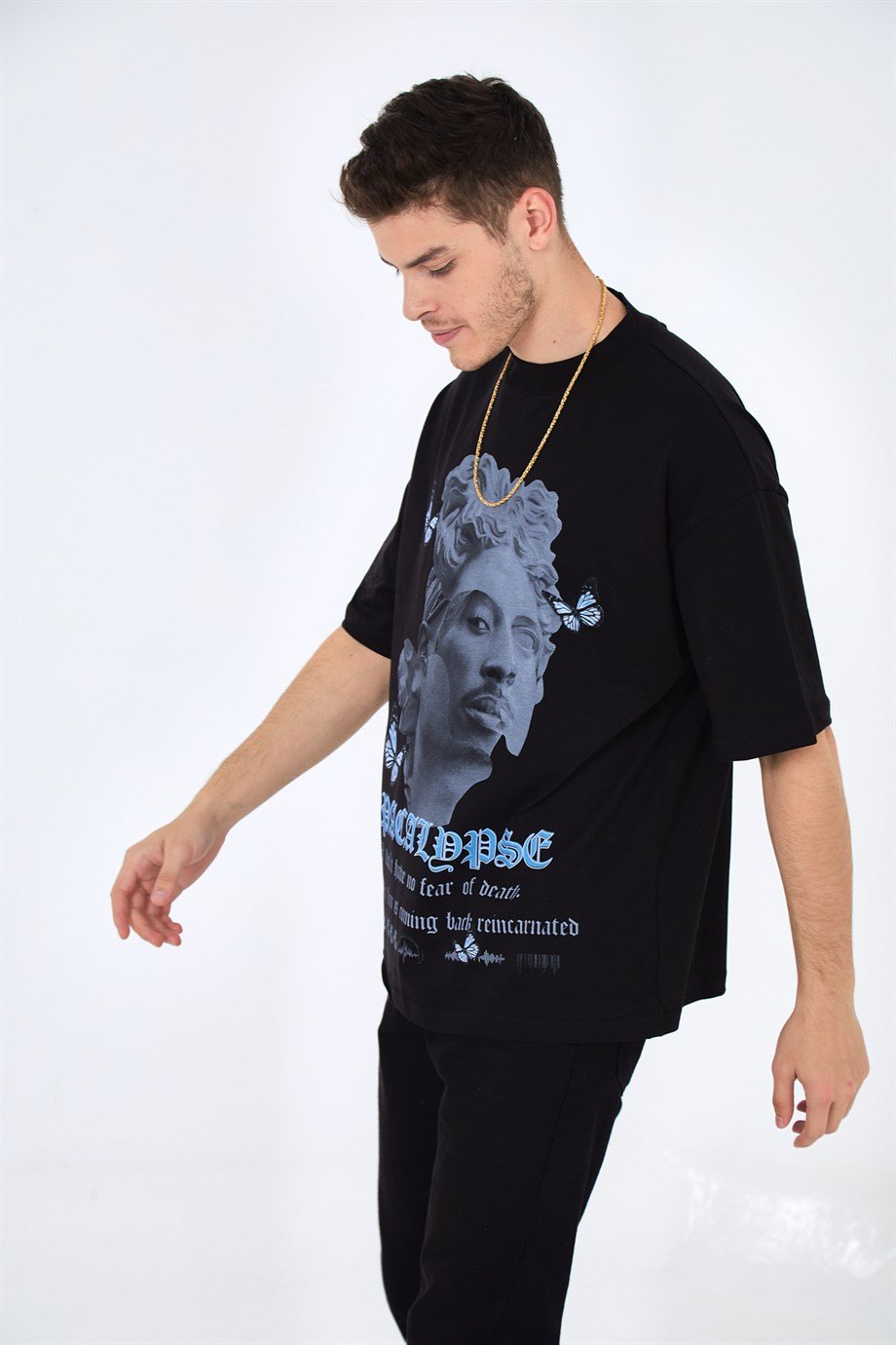 2pacalypse t-shirt siyah