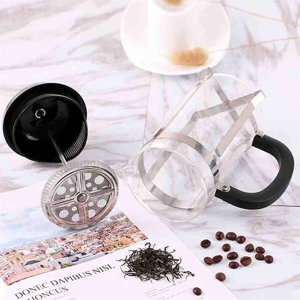 French Press, Lüx İnox 350 ML, EPİNOX, French Press - Kahve Presi