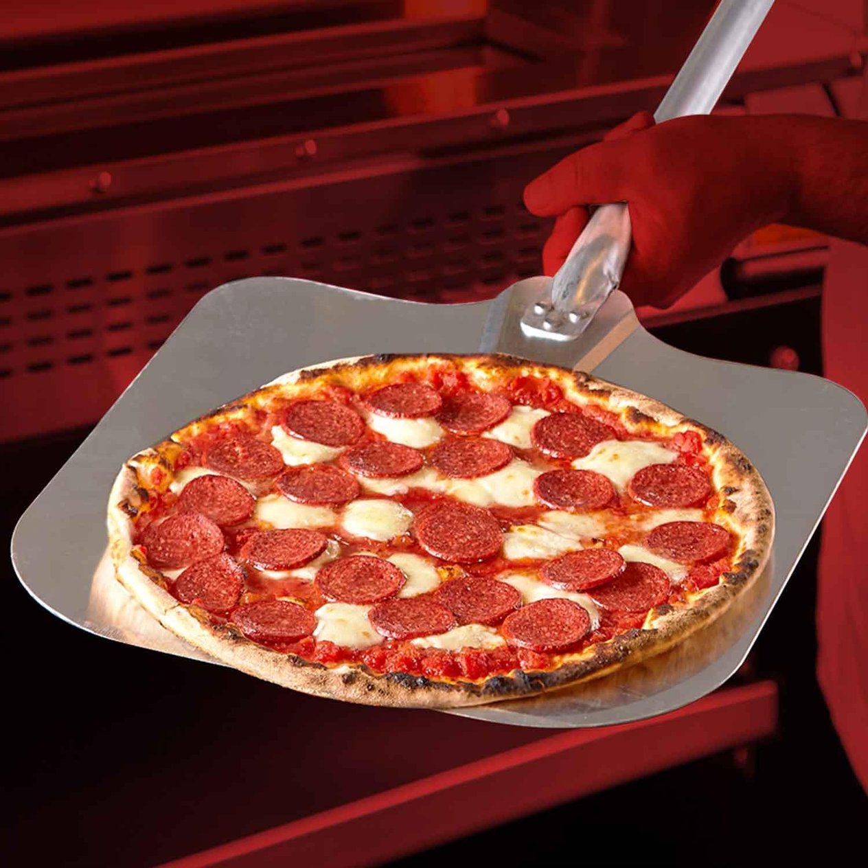 Primo Pizza Küreği, Alüminyum 30 Cm, Sap 100 Cm, Altınbaşak, Pizza Kürekleri