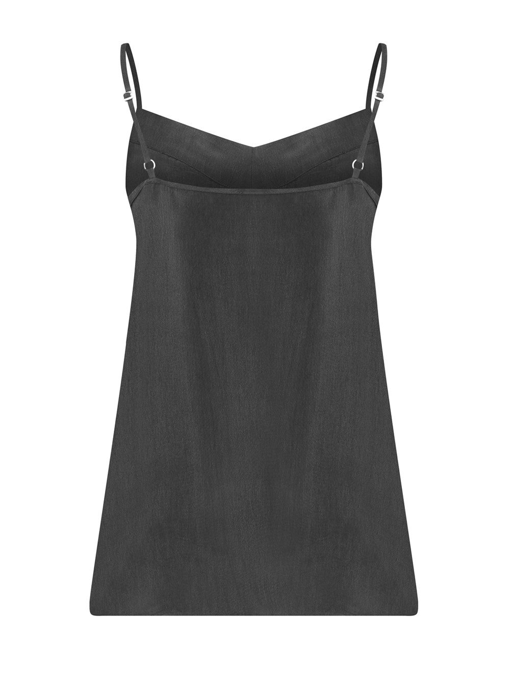 Strap Vegan Cupro Camisole in Anthracite Colour