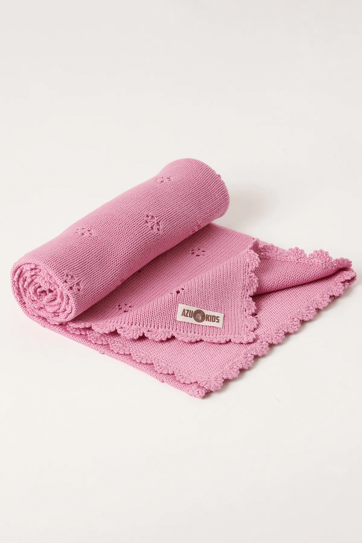 Bahar GOTS Organik Bebek Battaniyesi Gül Pembe