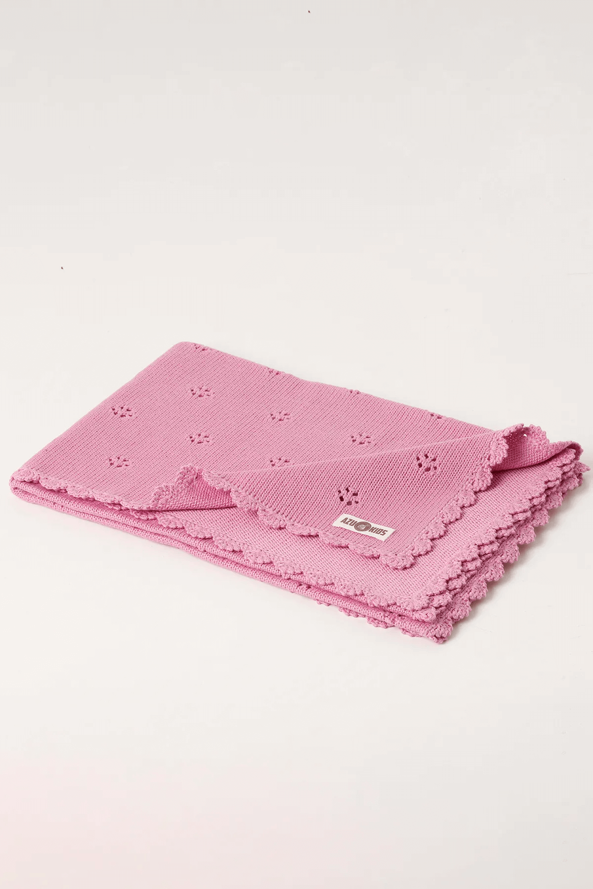 Bahar GOTS Organik Bebek Battaniyesi Gül Pembe