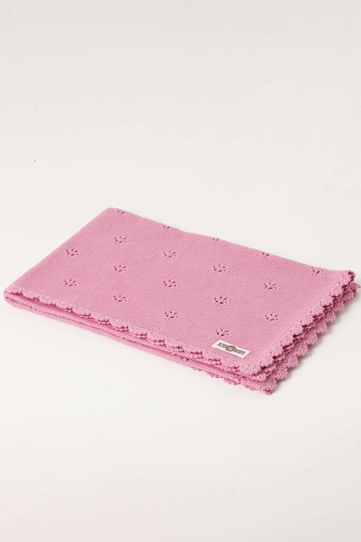Bahar GOTS Organik Bebek Battaniyesi Gül Pembe