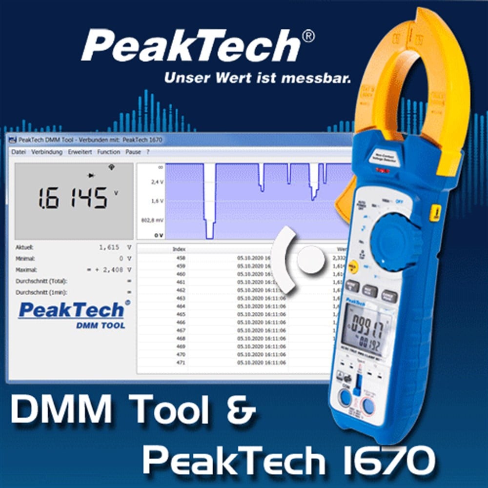 P1670 Dijital Pensampermetre 1000 A ~ AC/DC