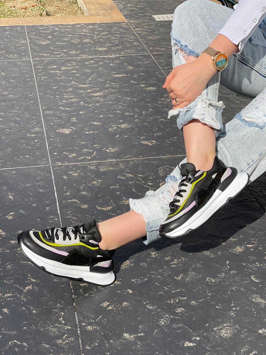 SPOR AYAKABI Kubra ShoesRYAN ÇİFT BAĞCIKLI İKİ RENKLİ SPOR AYAKKABI