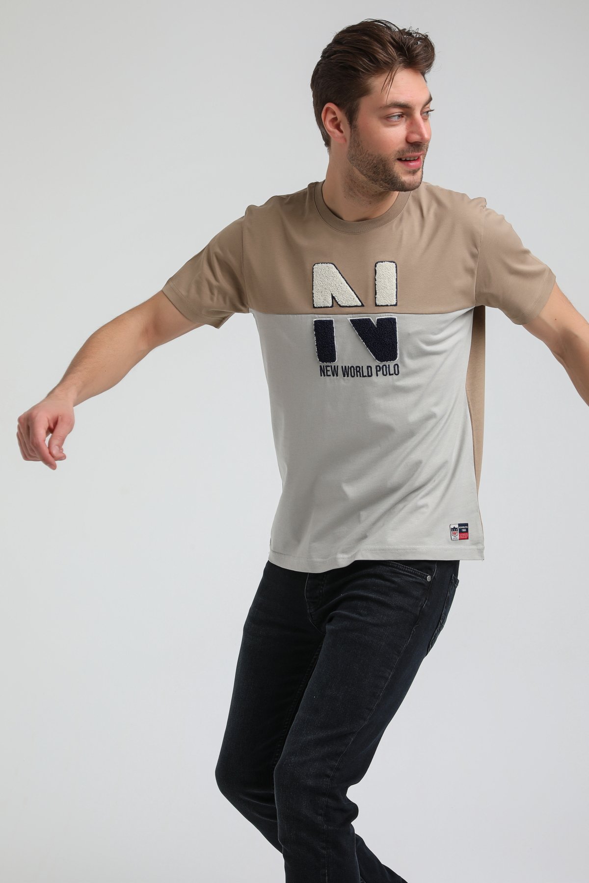 New World Polo Bisiklet Yaka Vizon Slim Fit Tişört 23SSM20316