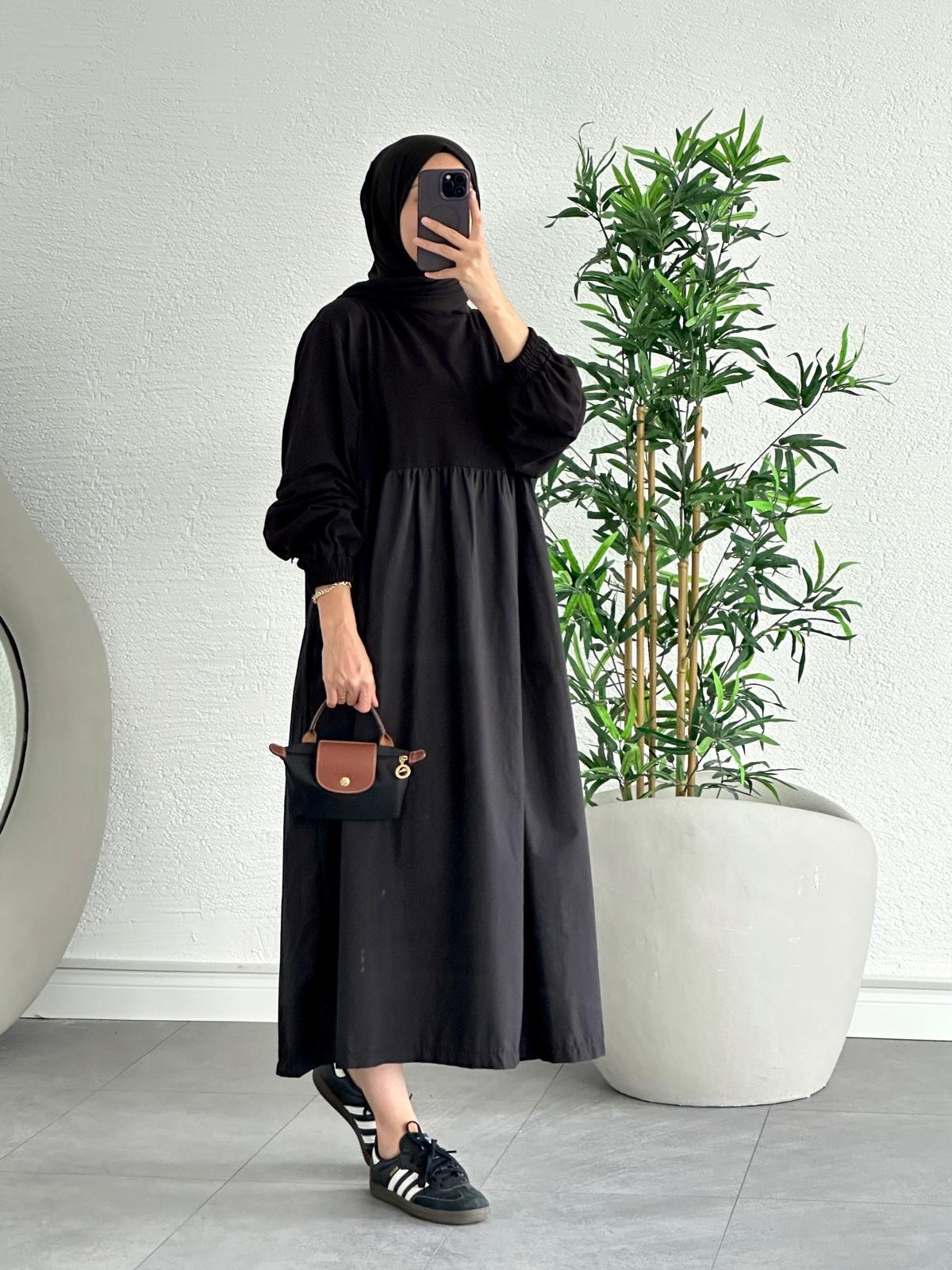 Marisa Oversize Elbise-Siyah