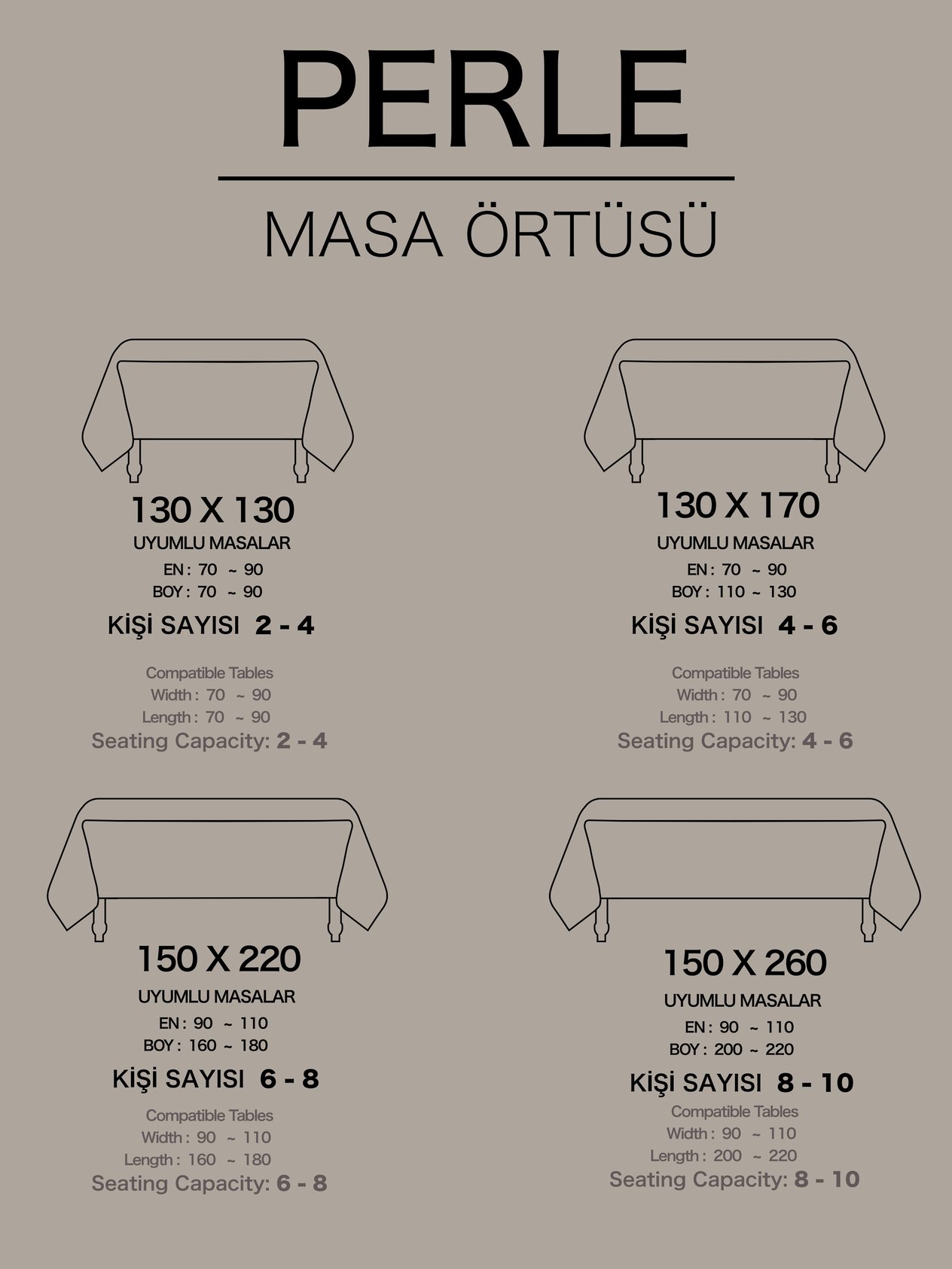 Daily Series Kadife Dokulu Keten Rengi Masa Örtüsü