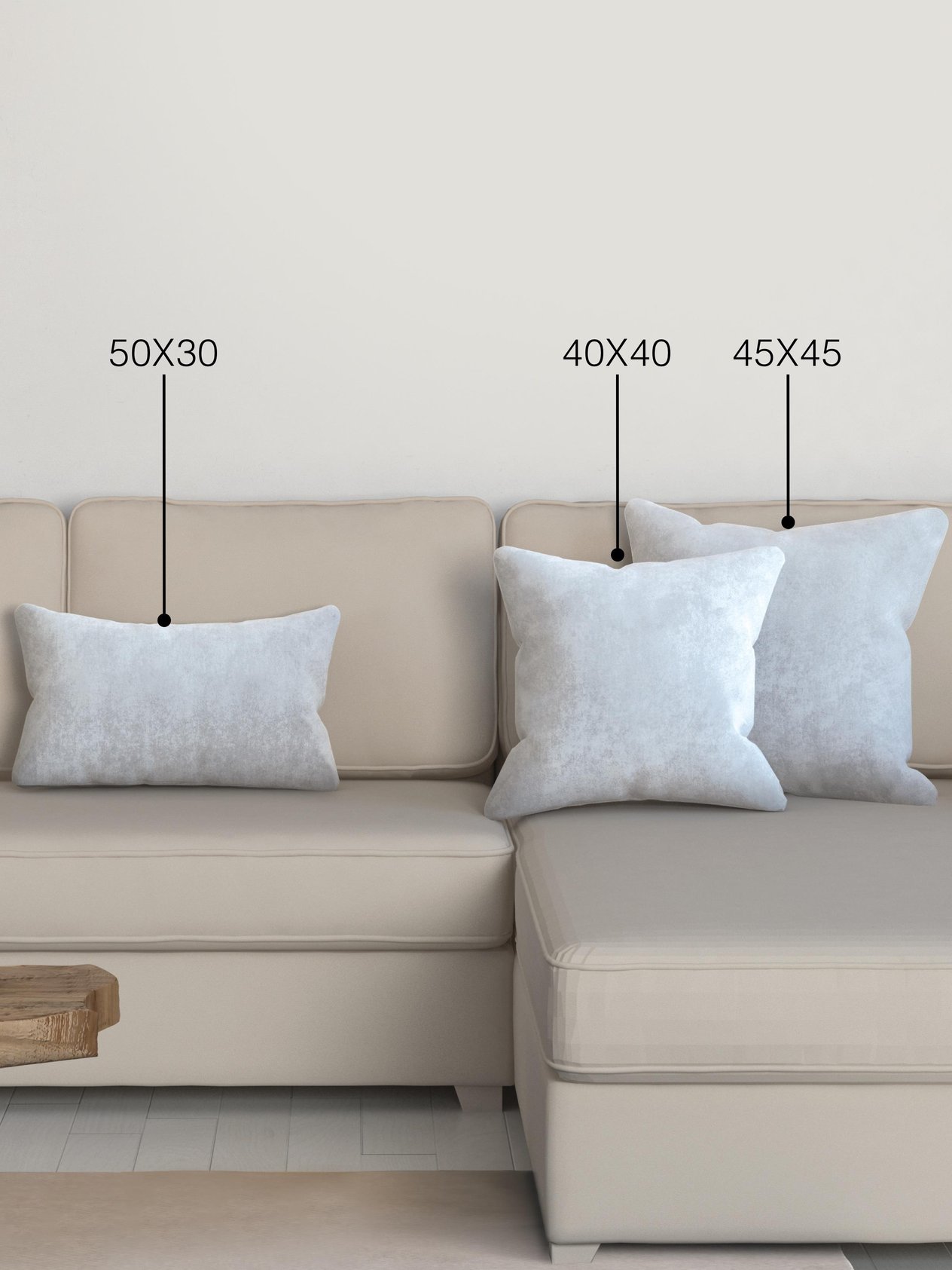 Home Daily Series Beyaz Renk Kırlent Yastık Kılıfı