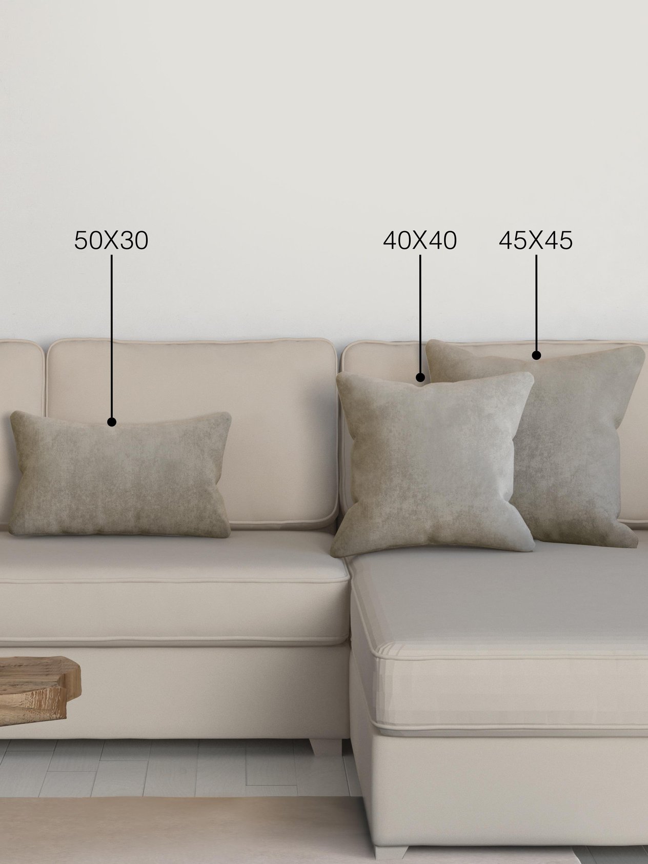 Home Daily Series Keten Rengi Kırlent Yastık Kılıfı