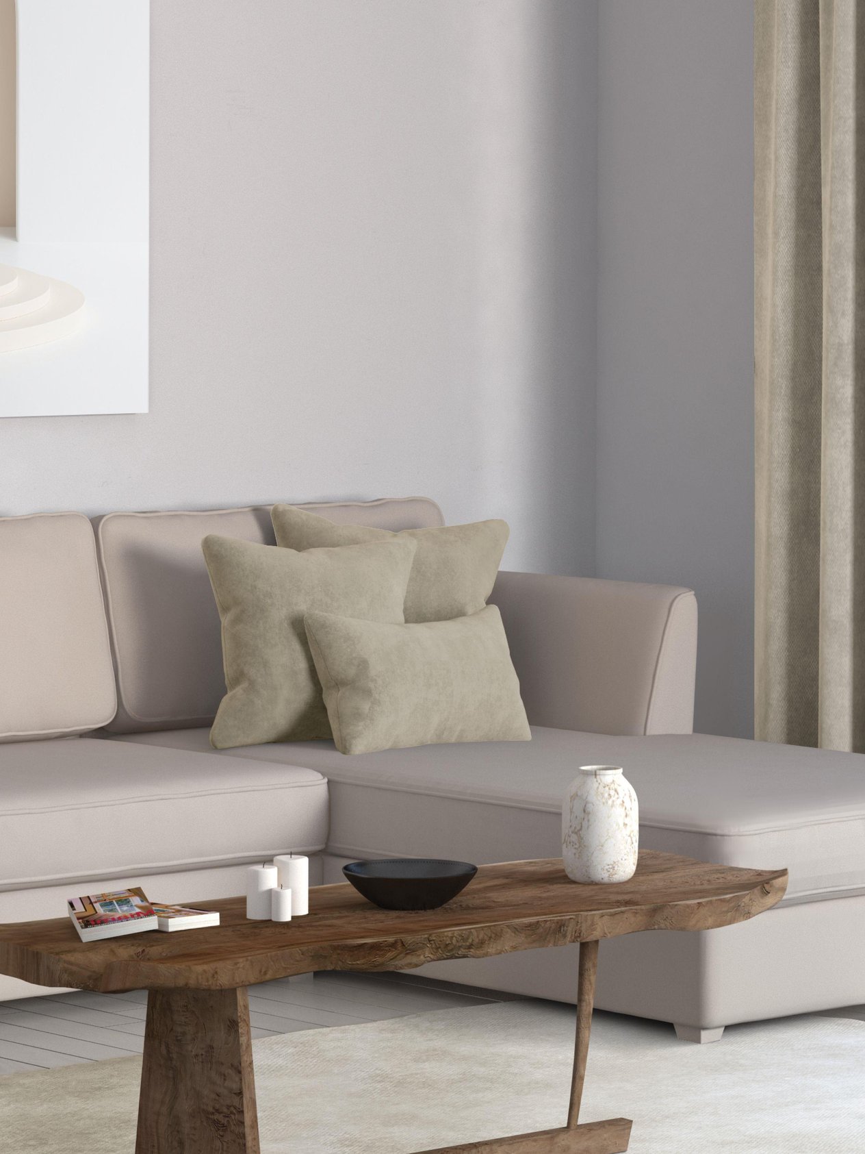 Home Daily Series Keten Rengi Kırlent Yastık Kılıfı