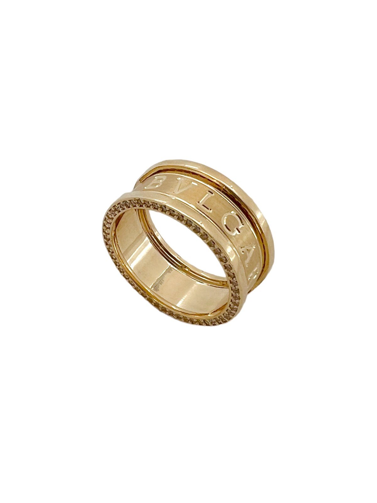 Bulgari Model Taşlı Altın Yüzük