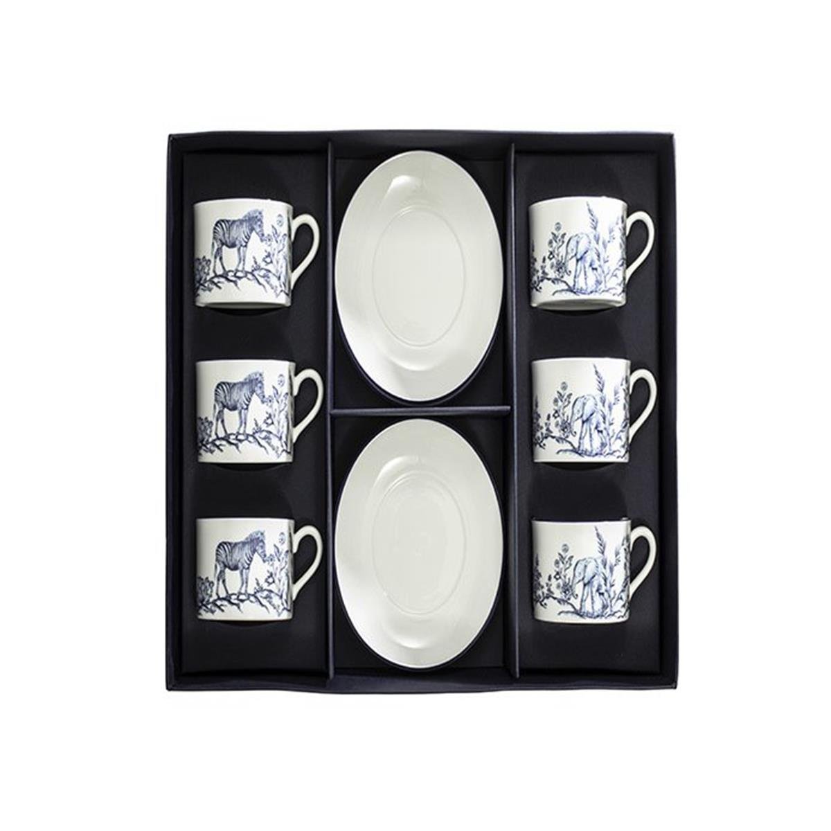 Design of LuxuryHALCYON DAYSBCNCS11T6CHALCYON DAYS NC - Serengeti - Tea Cup & Saucer Set of 6