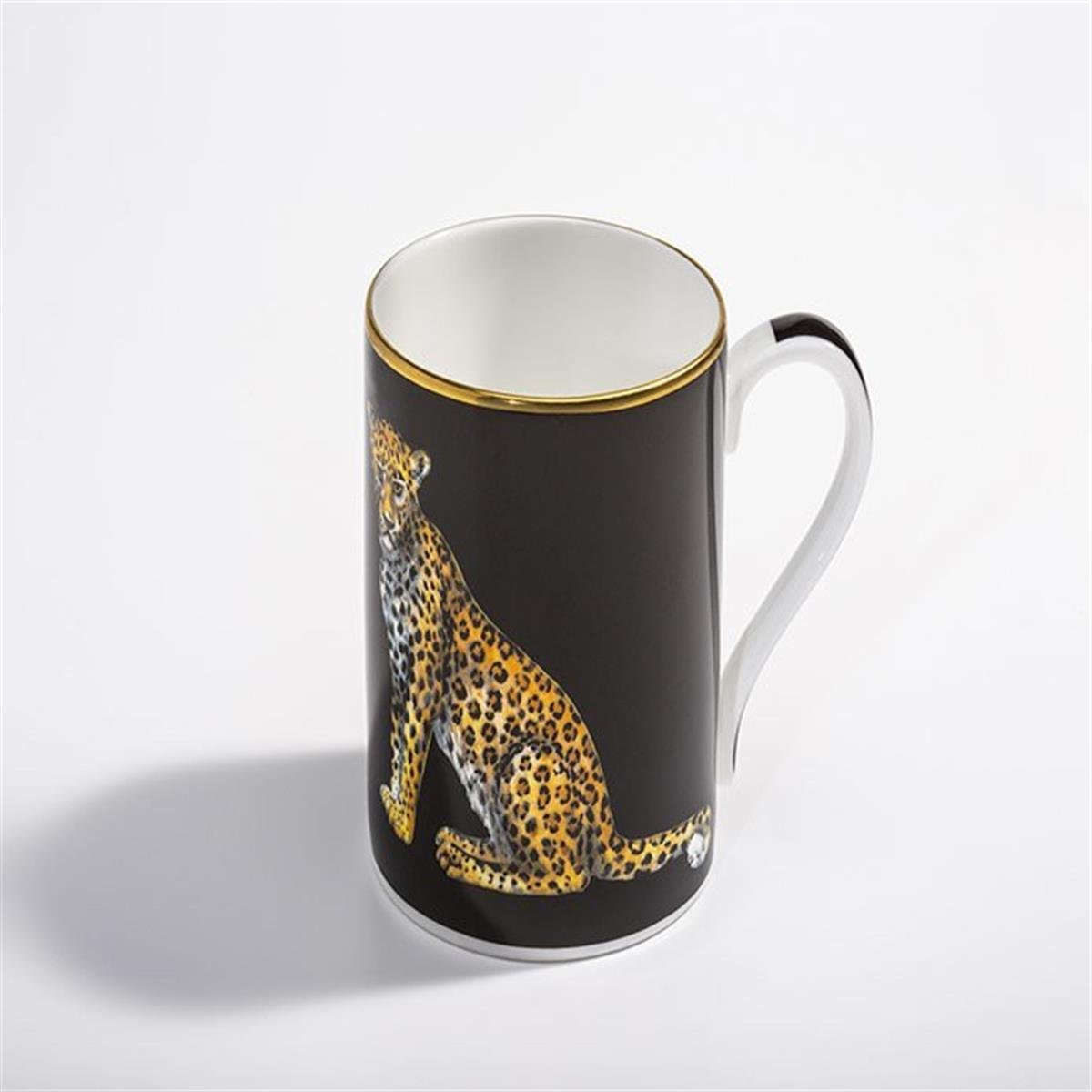 Design of LuxuryHALCYON DAYSBCMWL02MGGHALCYON DAYS MW Twin Leopards - Black - Mug