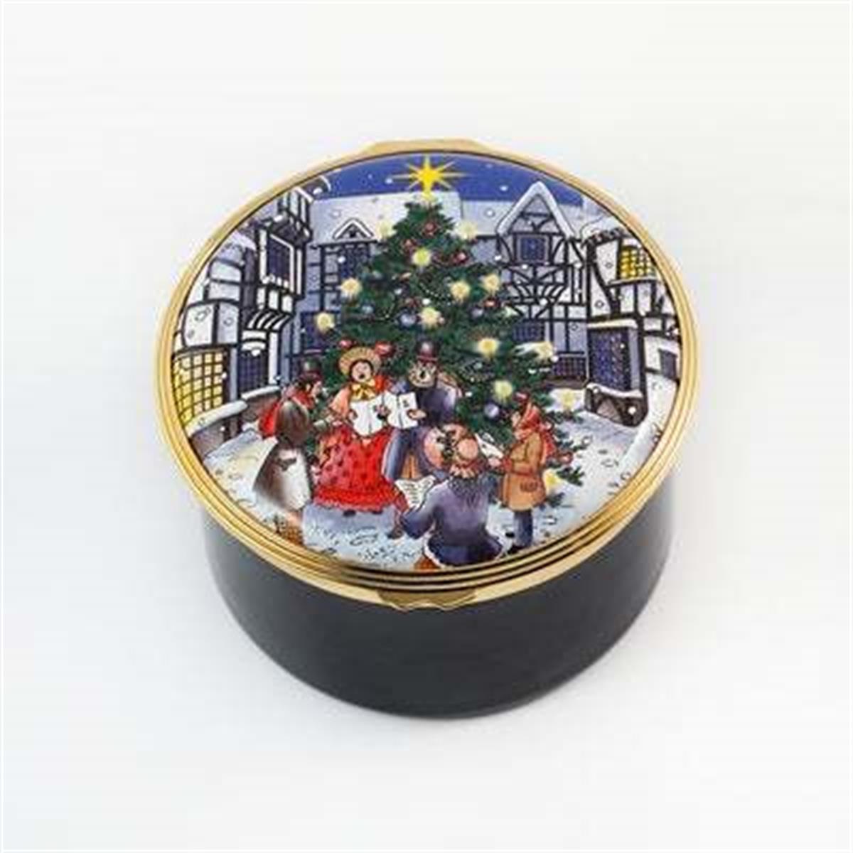 Design of LuxuryHALCYON DAYSENCHL1151MGHALCYON DAYS Christmas Lights - Musical Enamel Box - 'Silent Night'