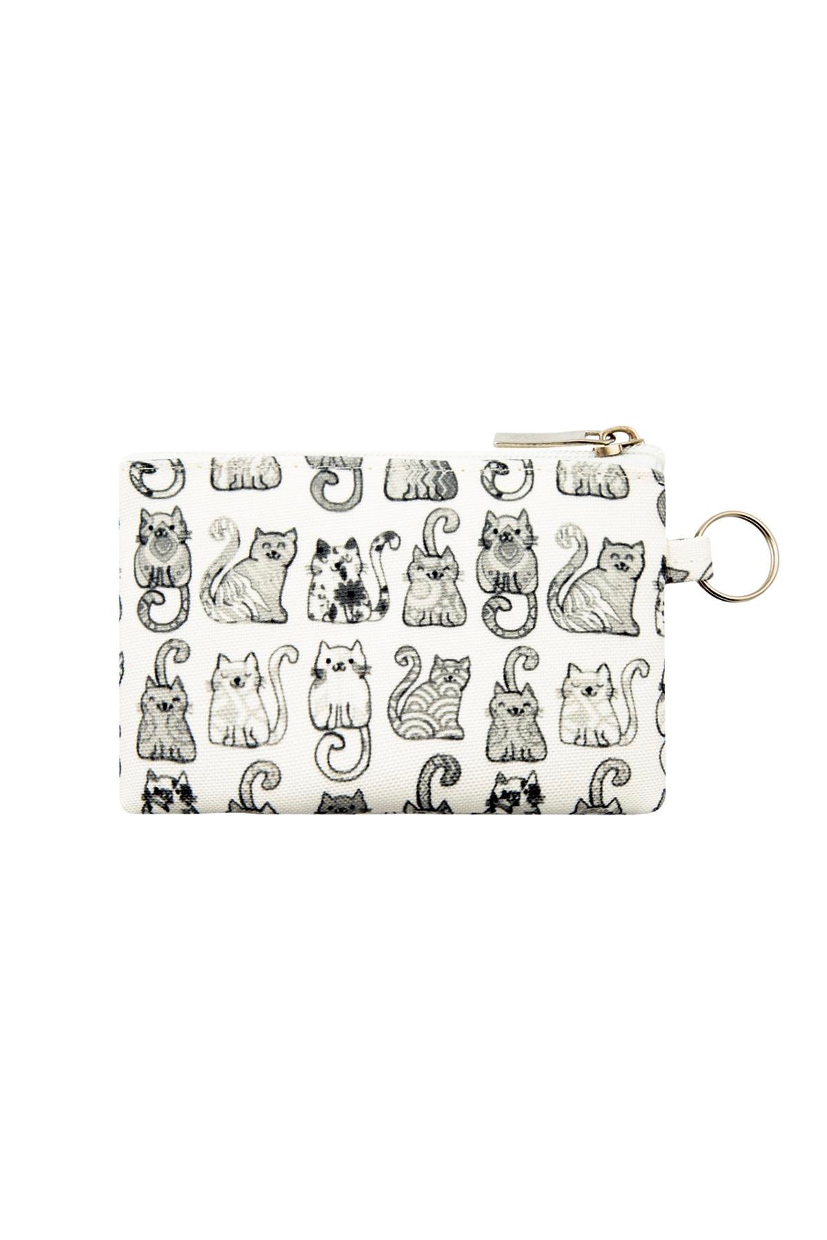 Cesur Patiler Kedi Desenli Anahtarlıklı Mini Çanta 13cmx10cm