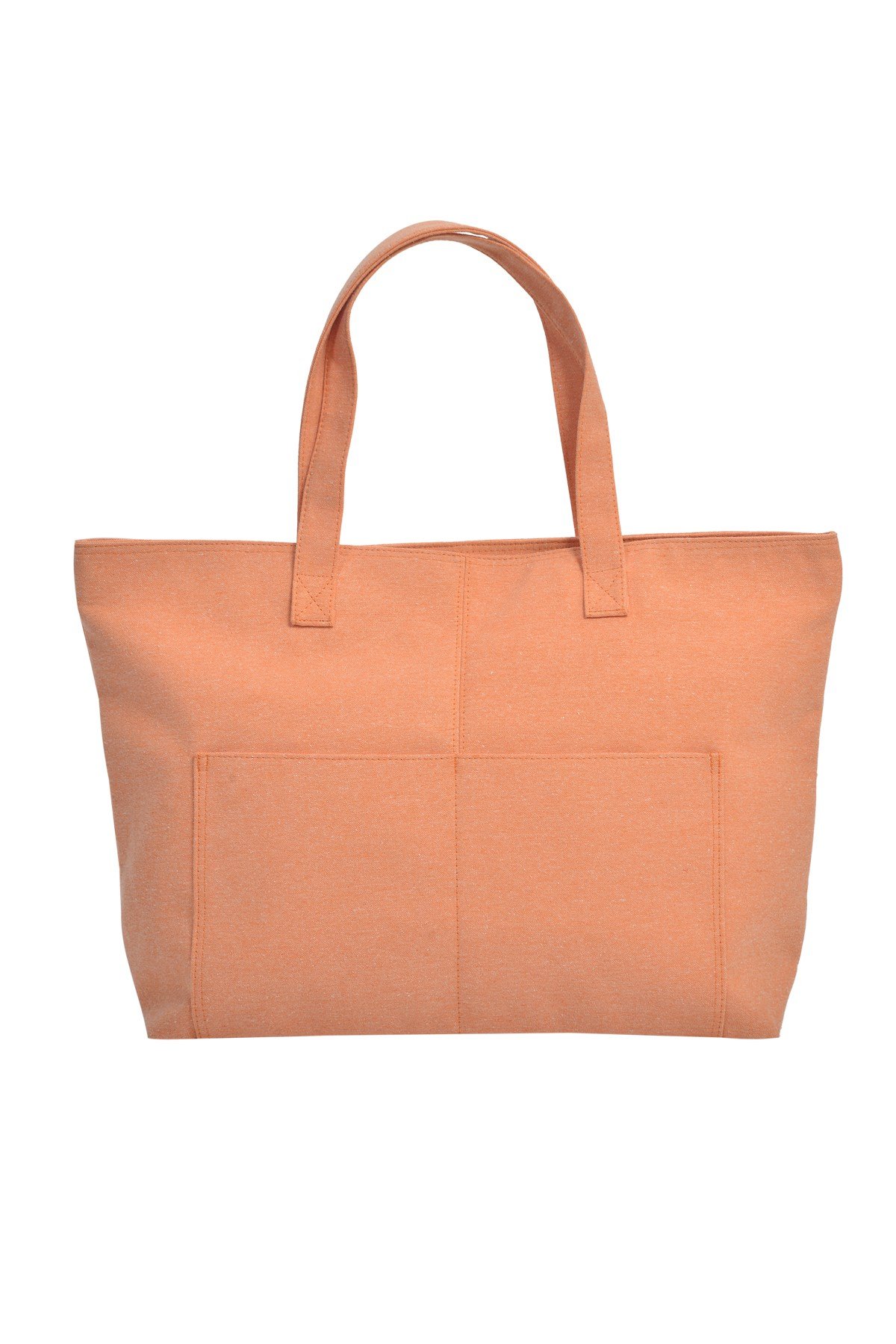 Turuncu Büyük Boy Çok Amaçlı Shopper Tote Çanta