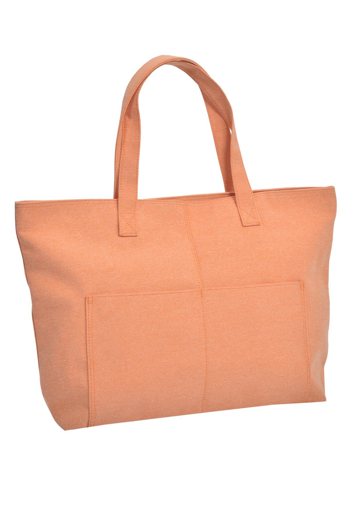 Turuncu Büyük Boy Çok Amaçlı Shopper Tote Çanta