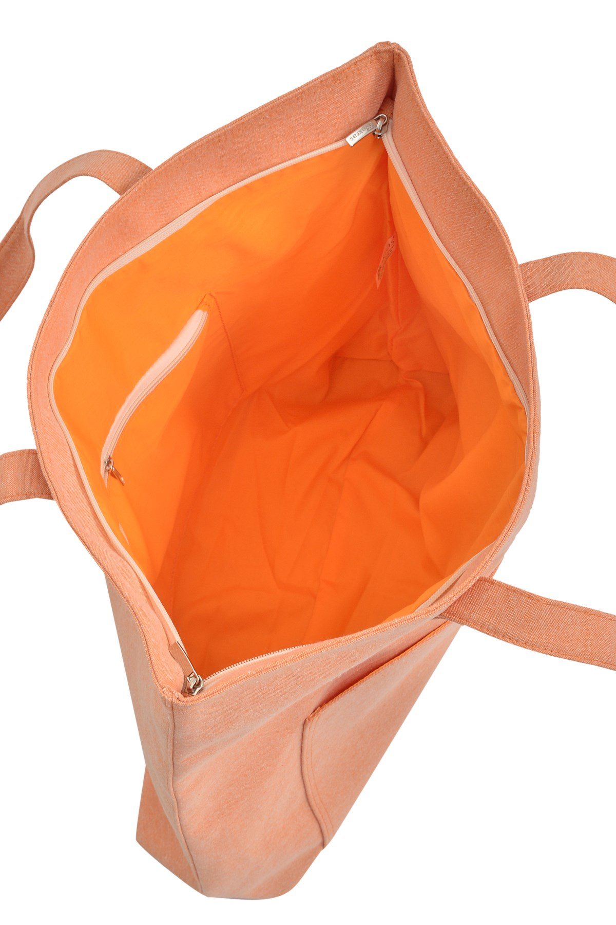 Turuncu Büyük Boy Çok Amaçlı Shopper Tote Çanta
