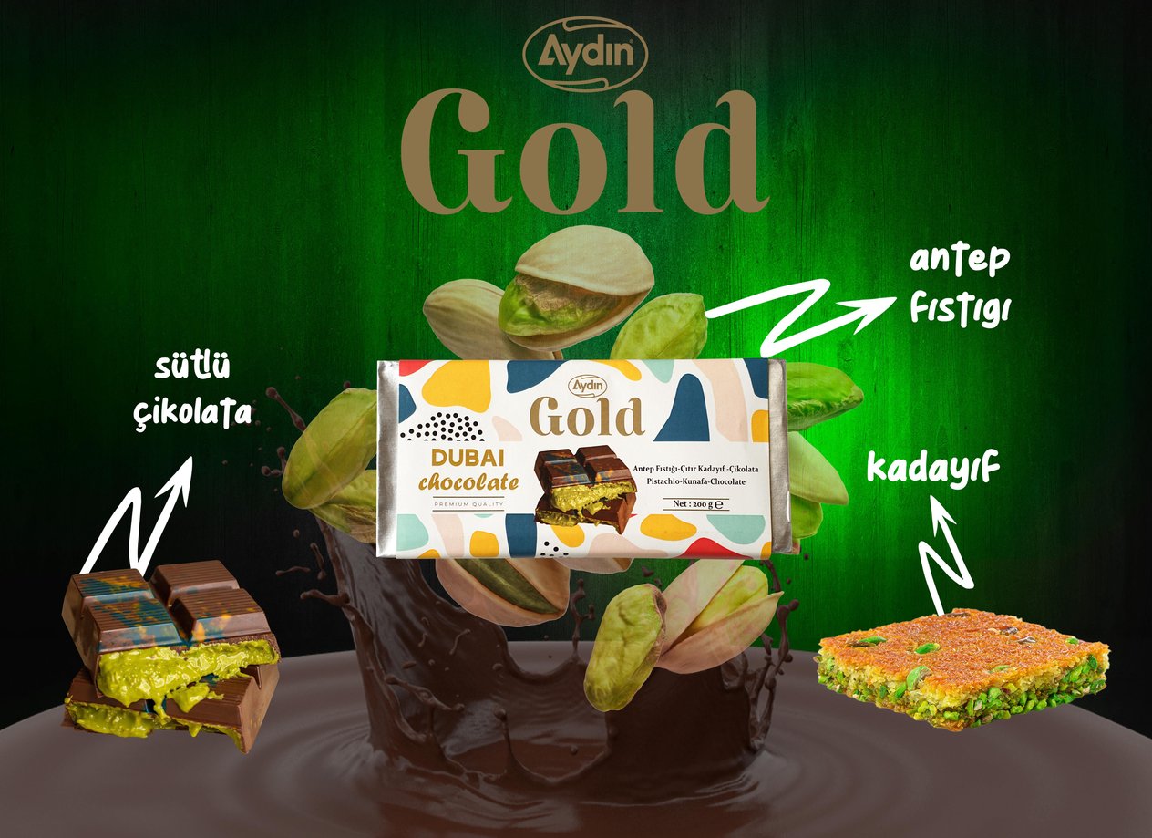  Dubai Çikolatası Fıstık Ezmeli ( 200 GR.)