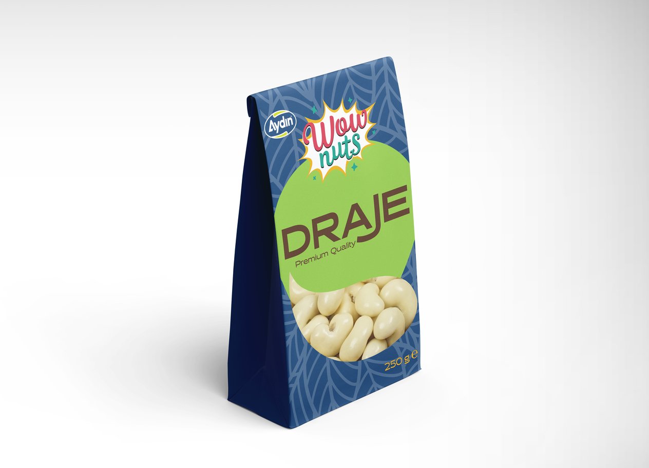 Aydın Kuruyemiş Beyaz Çikolata Kaplı Kaju Draje 250 Gr